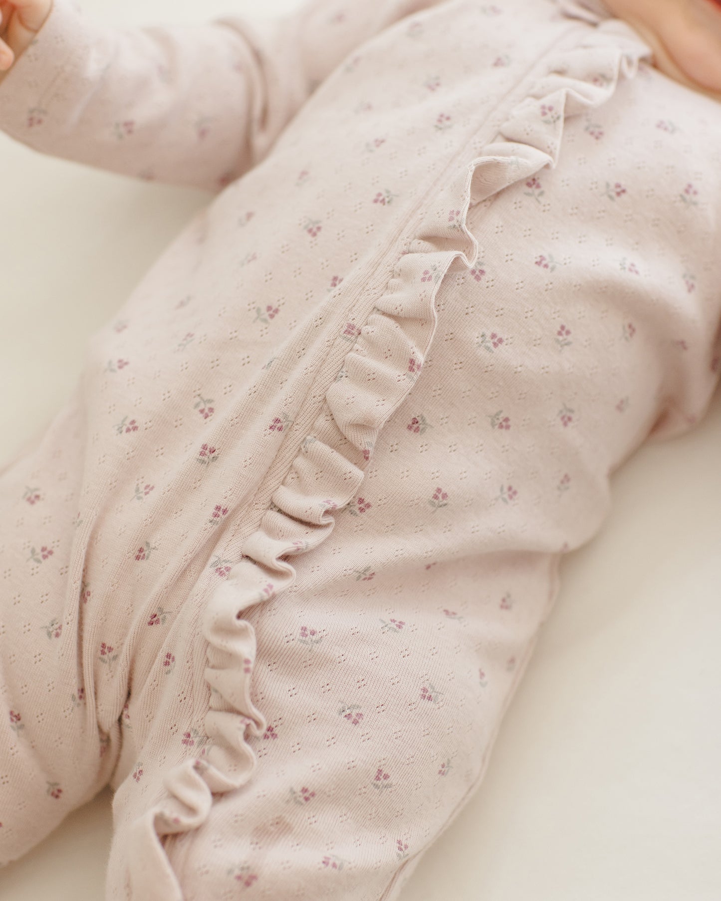 Ruffle Jumpsuit || Lilac Ditsy - Rylee + Cru | Kids Clothes | Trendy Baby Clothes | Modern Infant Outfits |