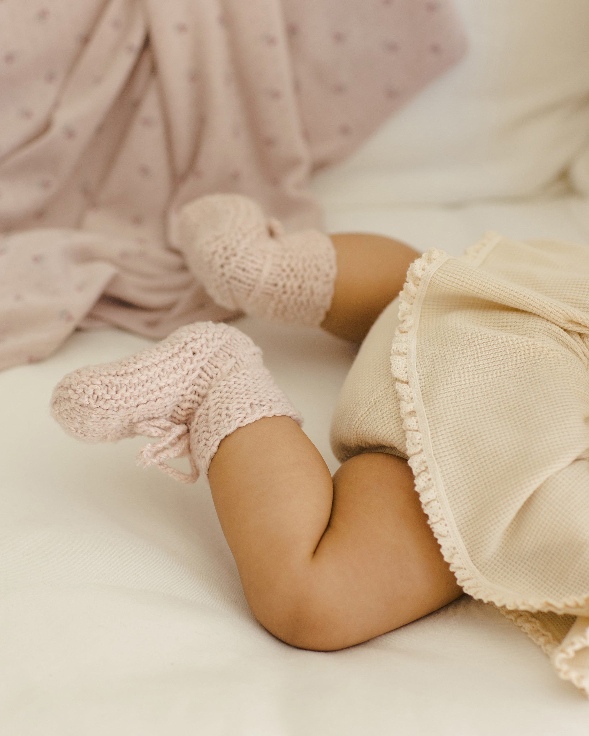 Pointelle Baby Blanket || Lilac Ditsy - Rylee + Cru | Kids Clothes | Trendy Baby Clothes | Modern Infant Outfits |