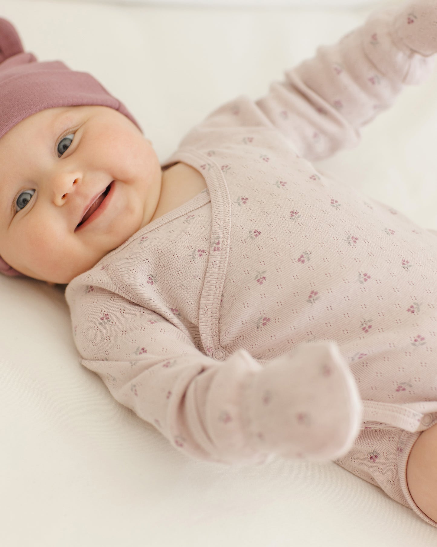 Side Snap Bodysuit || Lilac Ditsy - Rylee + Cru | Kids Clothes | Trendy Baby Clothes | Modern Infant Outfits |