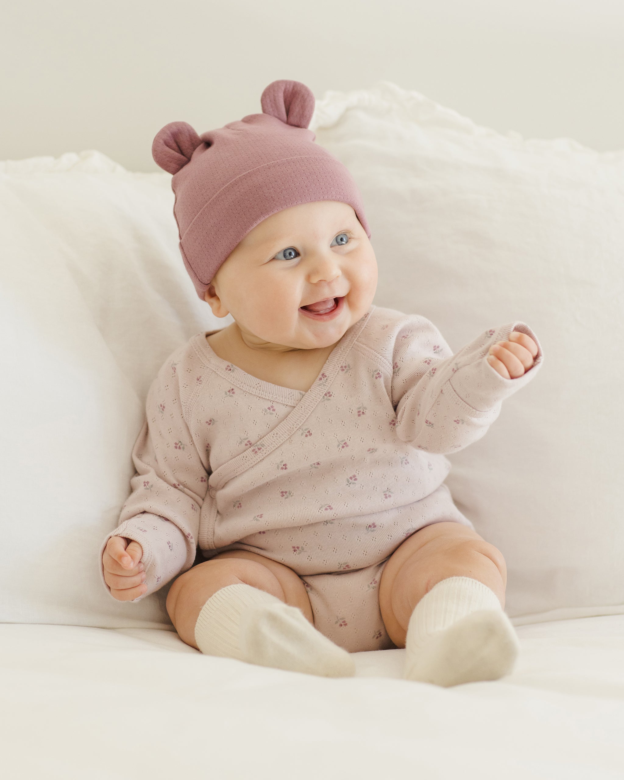 Side Snap Bodysuit || Lilac Ditsy - Rylee + Cru | Kids Clothes | Trendy Baby Clothes | Modern Infant Outfits |