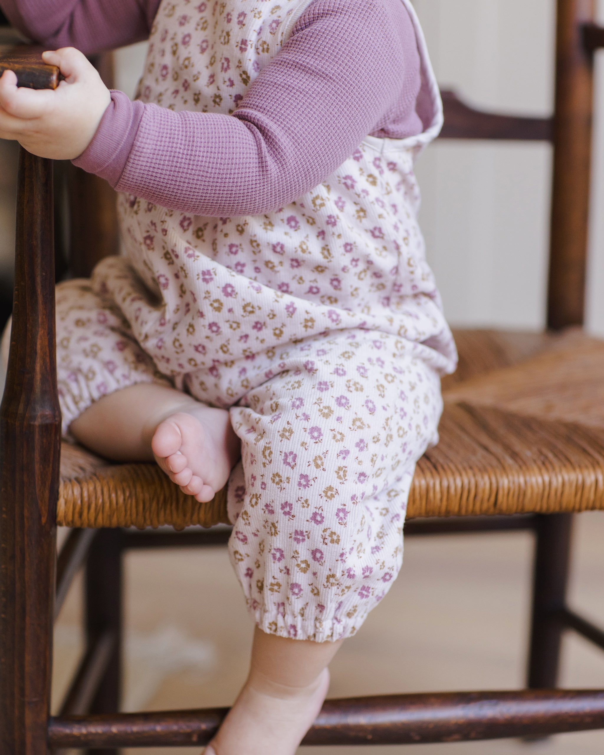 Waffle Long Sleeve Bodysuit || Mulberry - Rylee + Cru | Kids Clothes | Trendy Baby Clothes | Modern Infant Outfits |