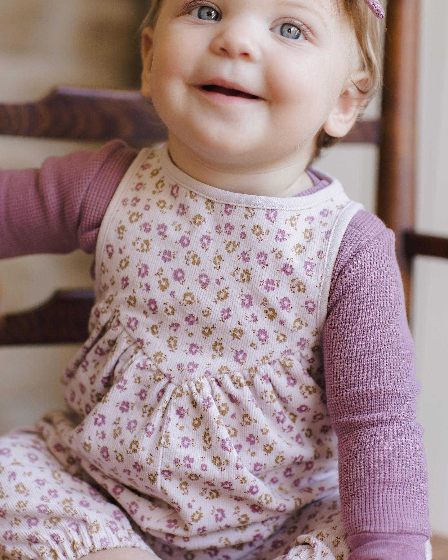 Waffle Long Sleeve Bodysuit || Mulberry - Rylee + Cru | Kids Clothes | Trendy Baby Clothes | Modern Infant Outfits |