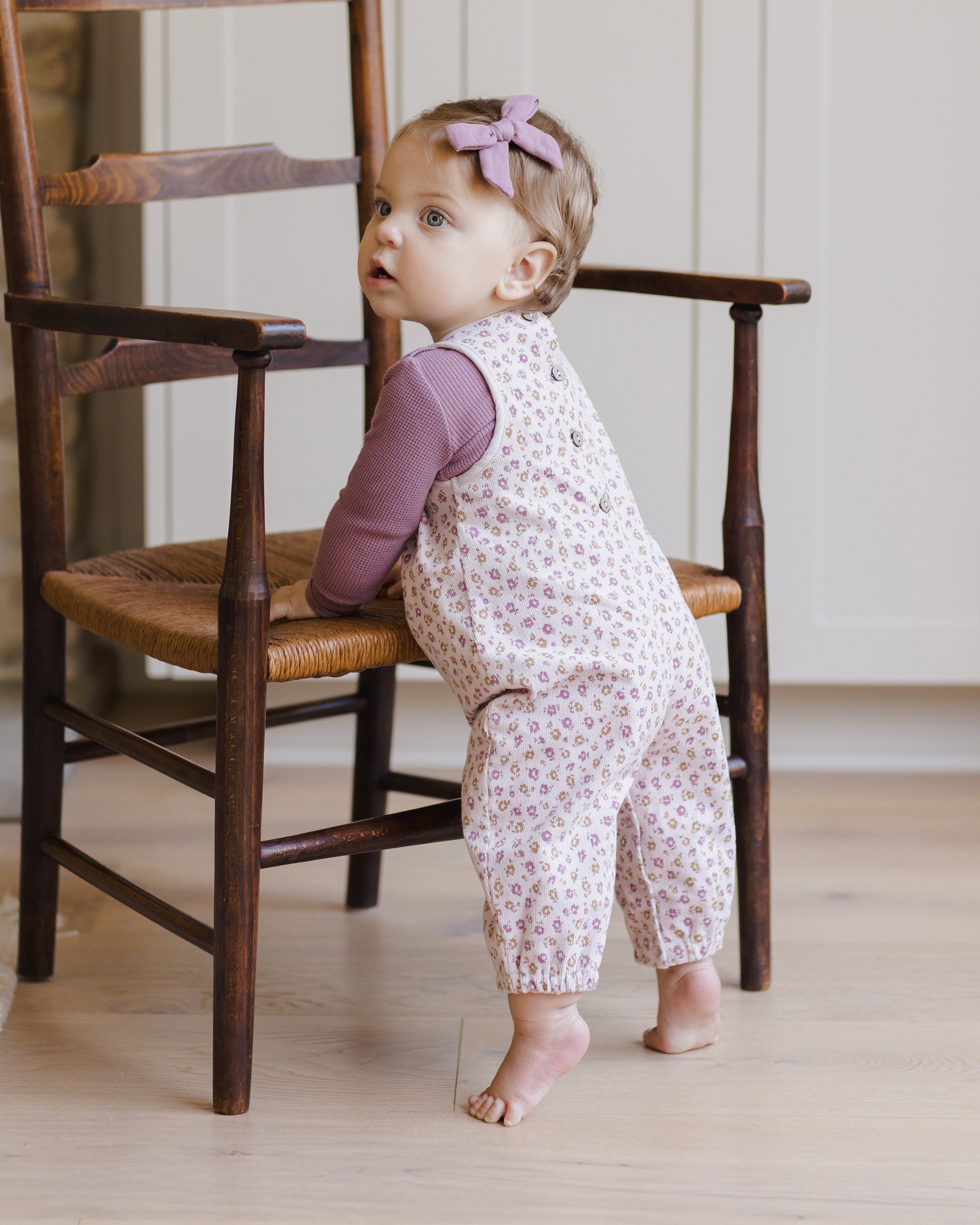 Bow W. Clip, Set Of 3 || Mulberry, Ocean, Lilac - Rylee + Cru | Kids Clothes | Trendy Baby Clothes | Modern Infant Outfits |