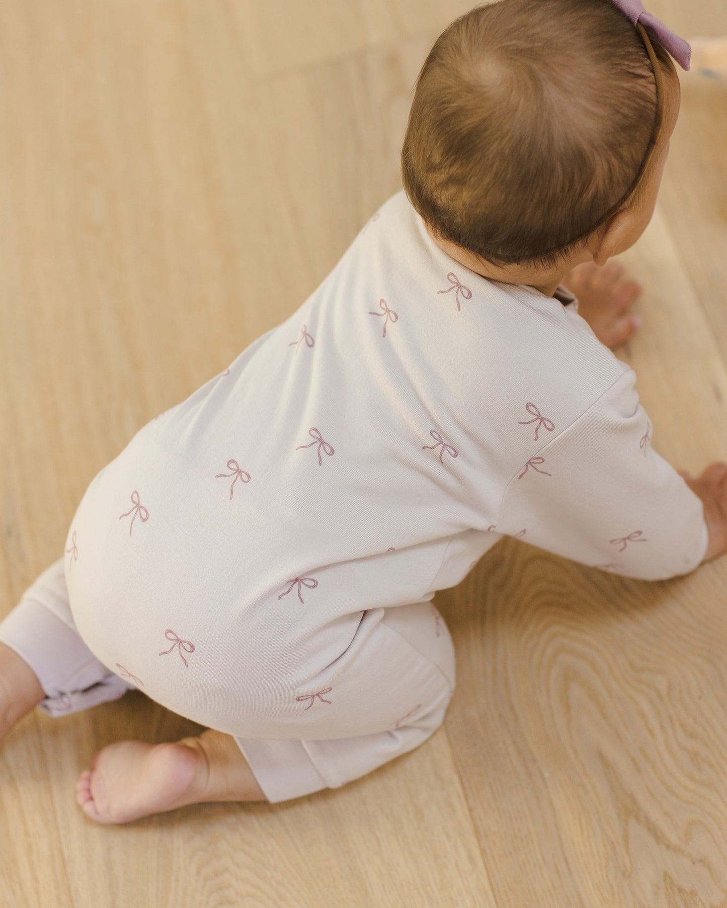 Relaxed Fleece Jumpsuit || Bows - Rylee + Cru | Kids Clothes | Trendy Baby Clothes | Modern Infant Outfits |