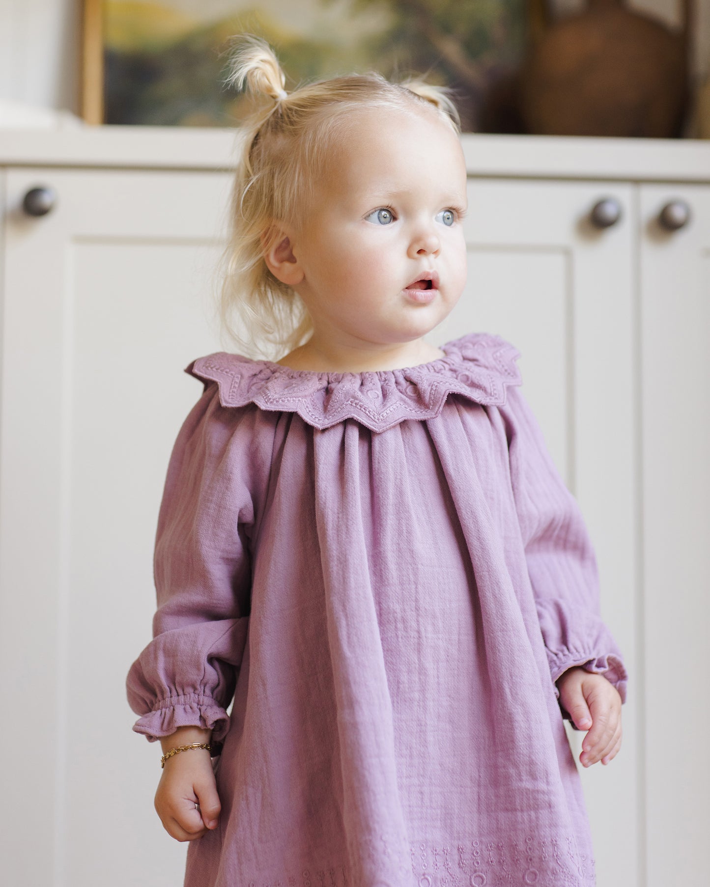 Long Sleeve Isla Dress || Mulberry - Rylee + Cru | Kids Clothes | Trendy Baby Clothes | Modern Infant Outfits |
