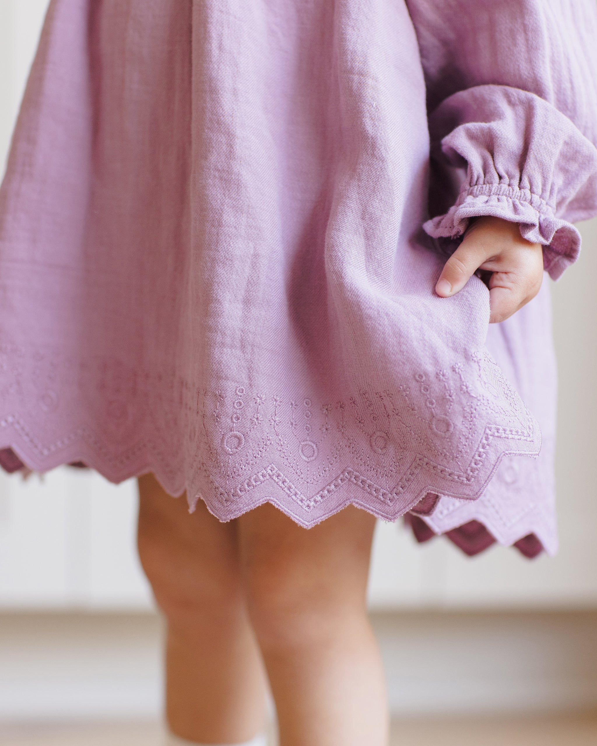 Long Sleeve Isla Dress || Mulberry - Rylee + Cru | Kids Clothes | Trendy Baby Clothes | Modern Infant Outfits |