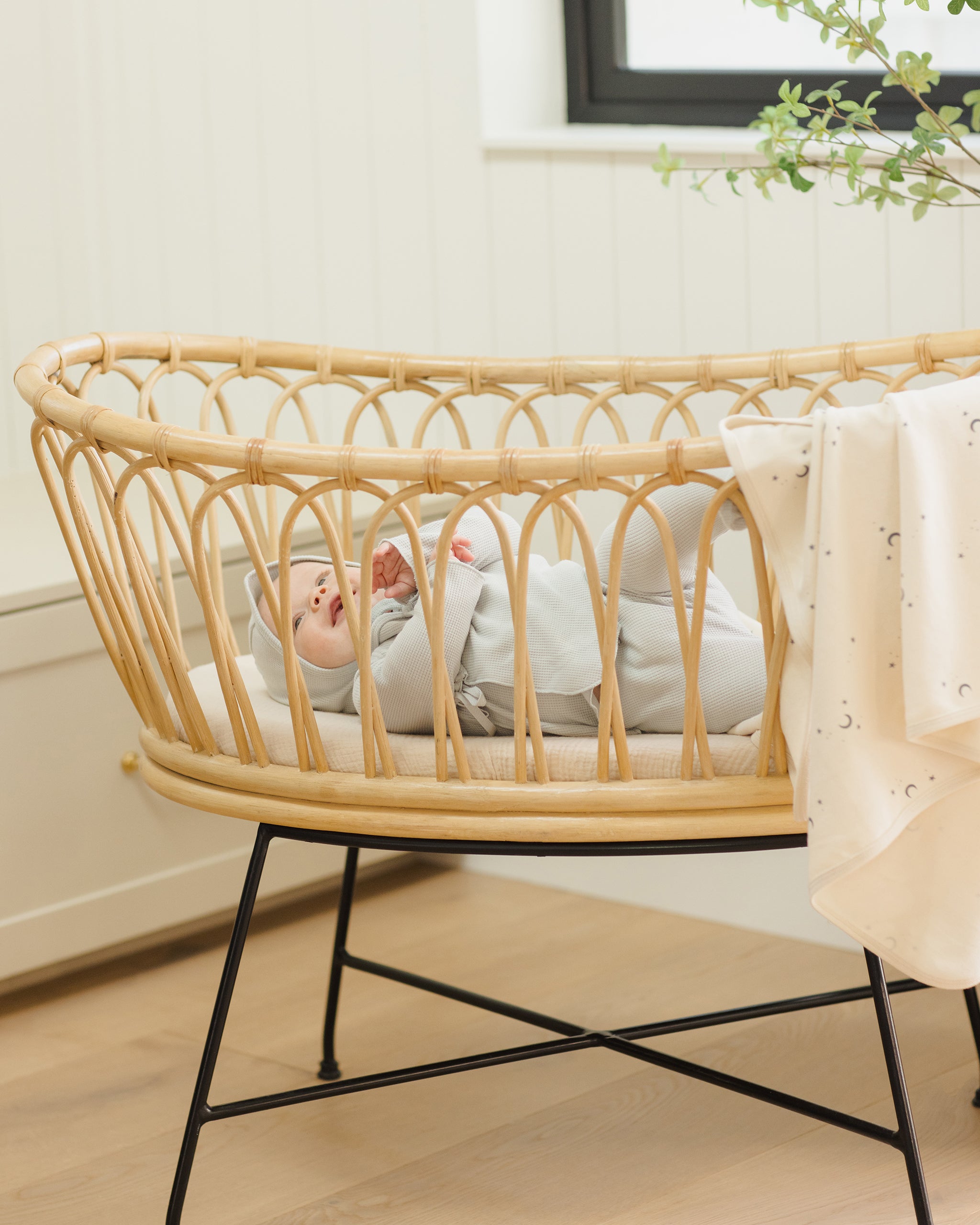 Swaddle || Moons - Rylee + Cru | Kids Clothes | Trendy Baby Clothes | Modern Infant Outfits |