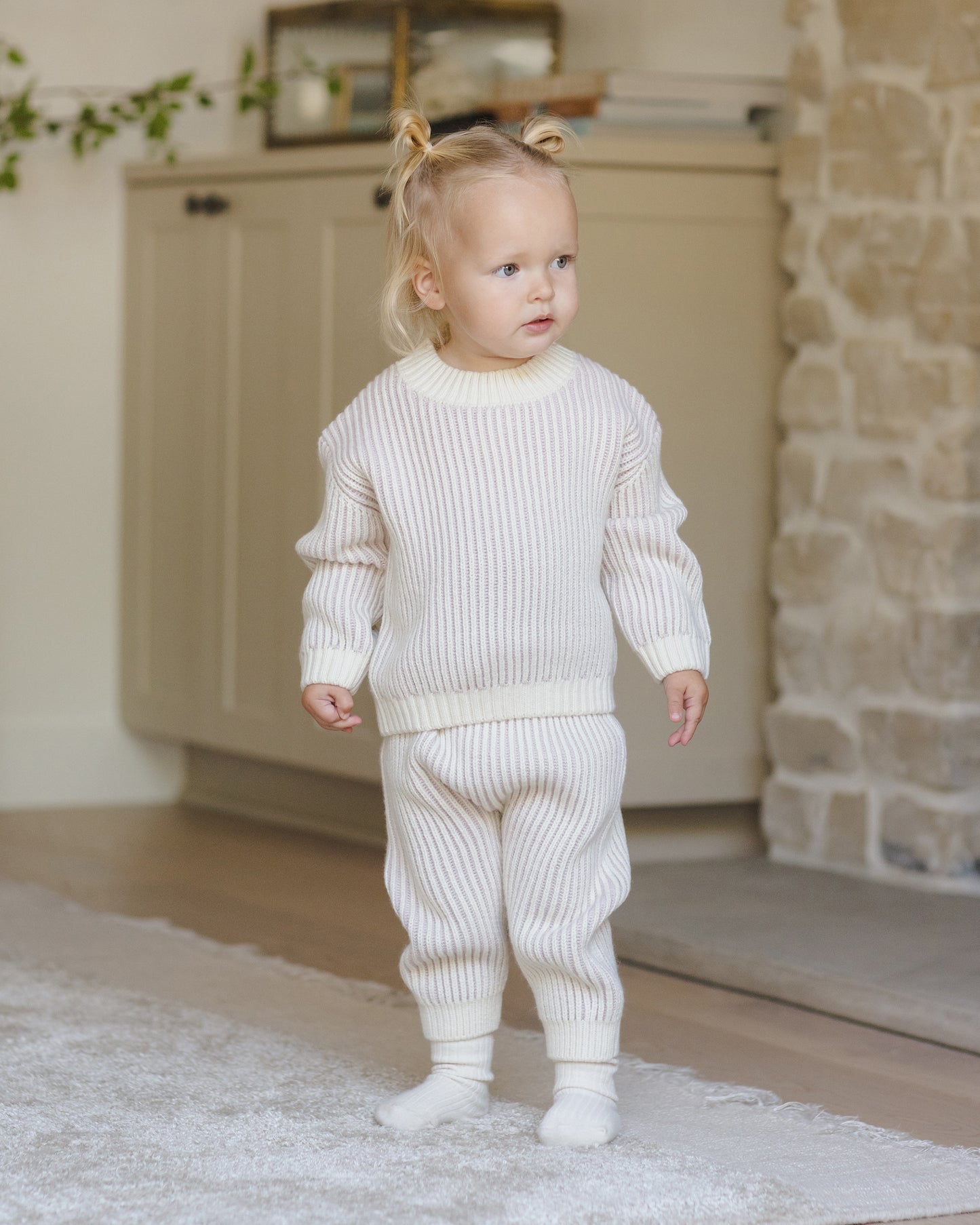 Relaxed Knit Sweater || Lilac - Rylee + Cru | Kids Clothes | Trendy Baby Clothes | Modern Infant Outfits |