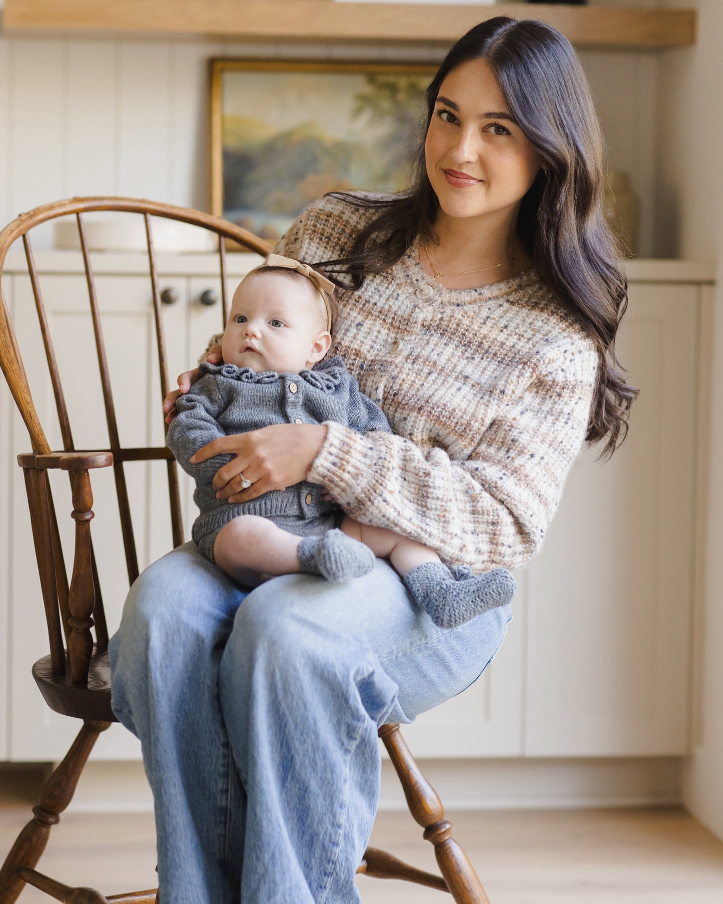 Knit Booties || Ocean - Rylee + Cru | Kids Clothes | Trendy Baby Clothes | Modern Infant Outfits |