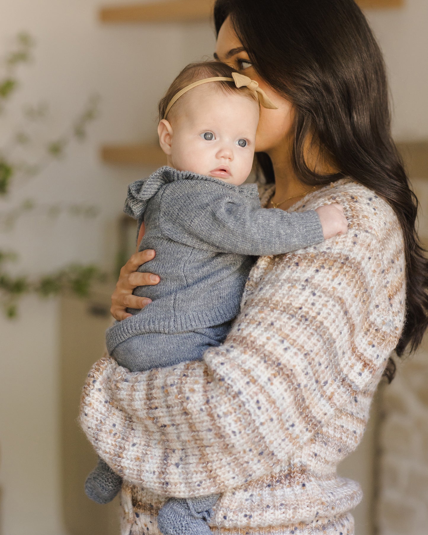 Ruffle Collar Cardigan || Ocean - Rylee + Cru | Kids Clothes | Trendy Baby Clothes | Modern Infant Outfits |