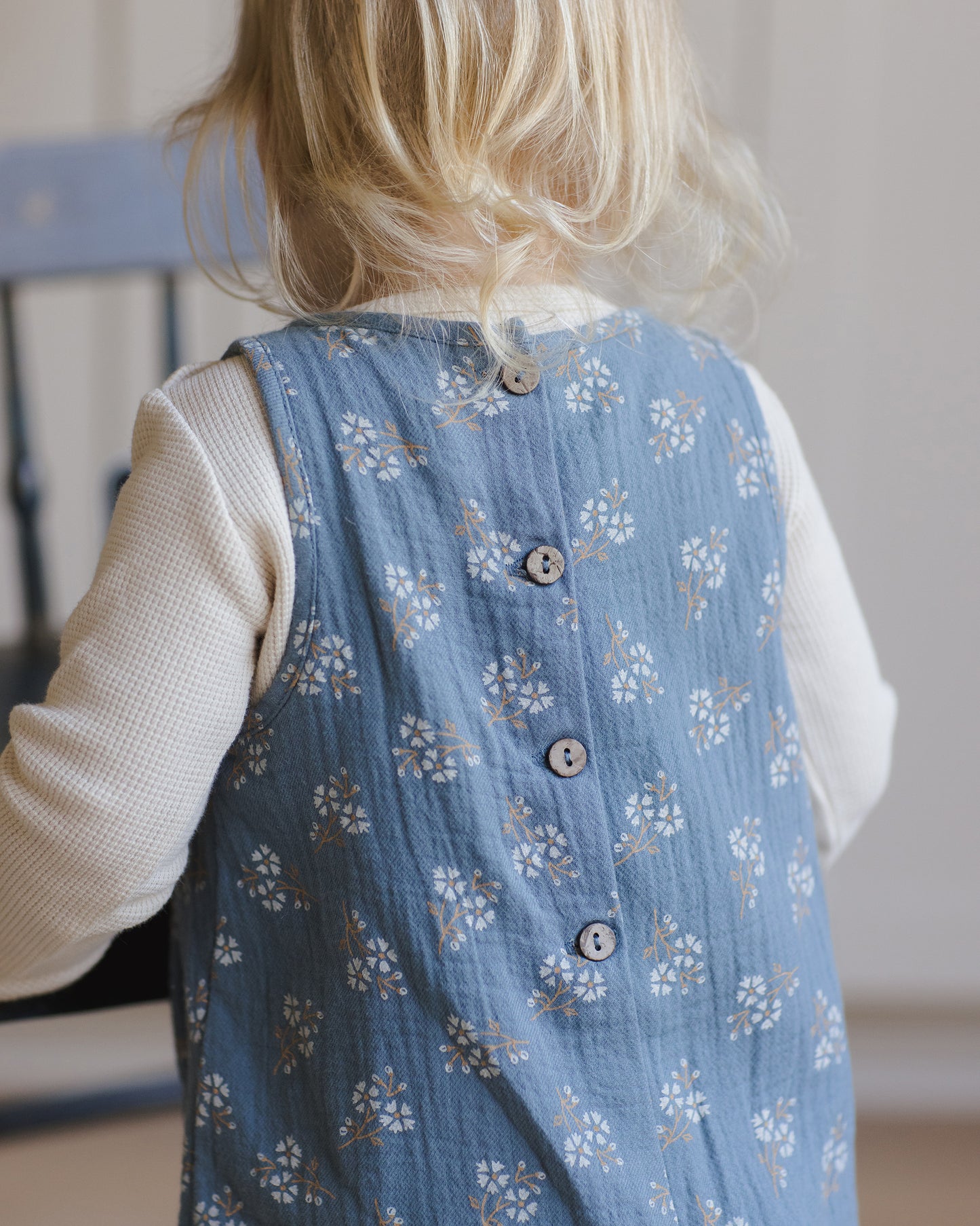 Maisie Overall || Blue Floral - Rylee + Cru | Kids Clothes | Trendy Baby Clothes | Modern Infant Outfits |