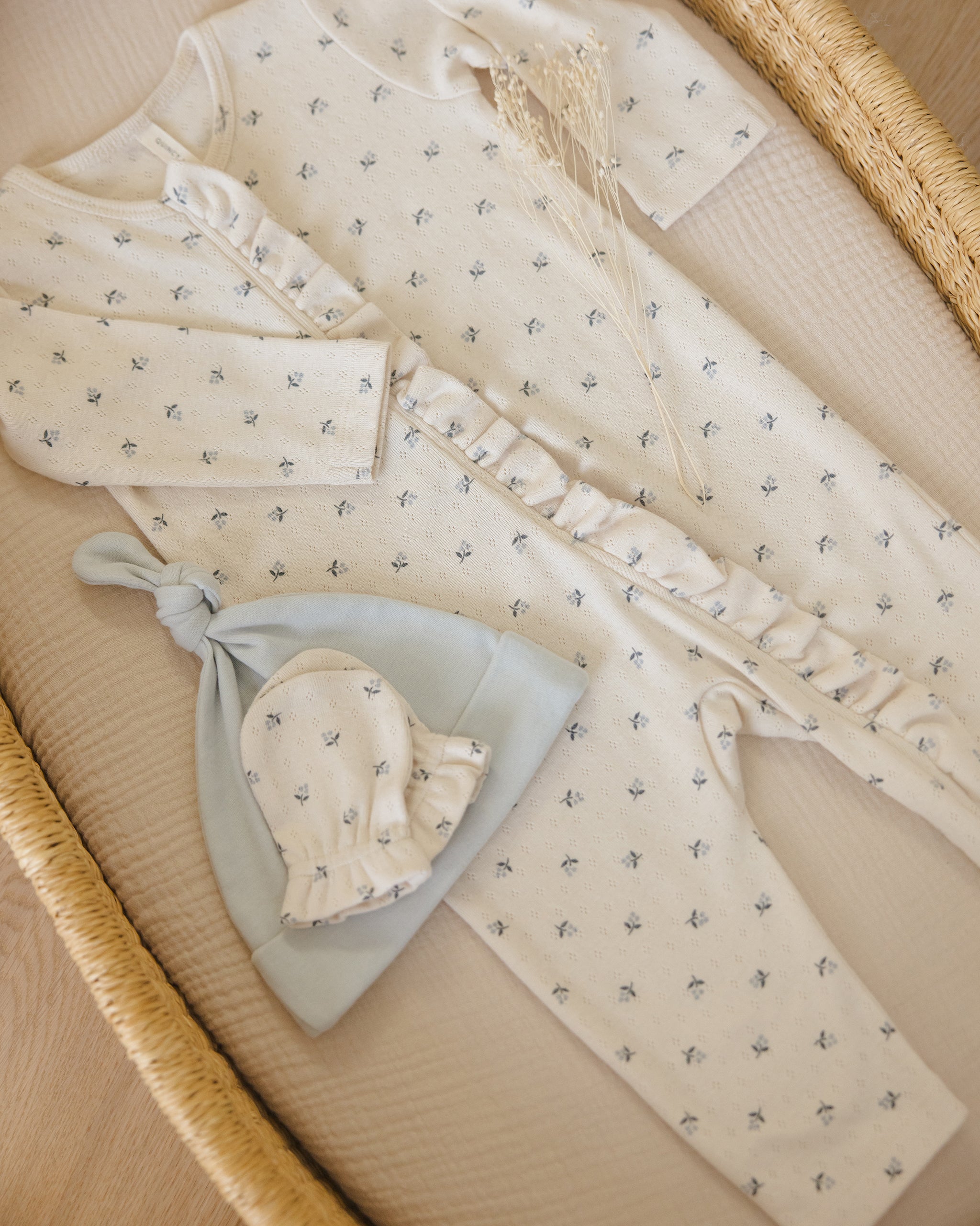 Knotted Baby Hat || Ice Blue - Rylee + Cru | Kids Clothes | Trendy Baby Clothes | Modern Infant Outfits |