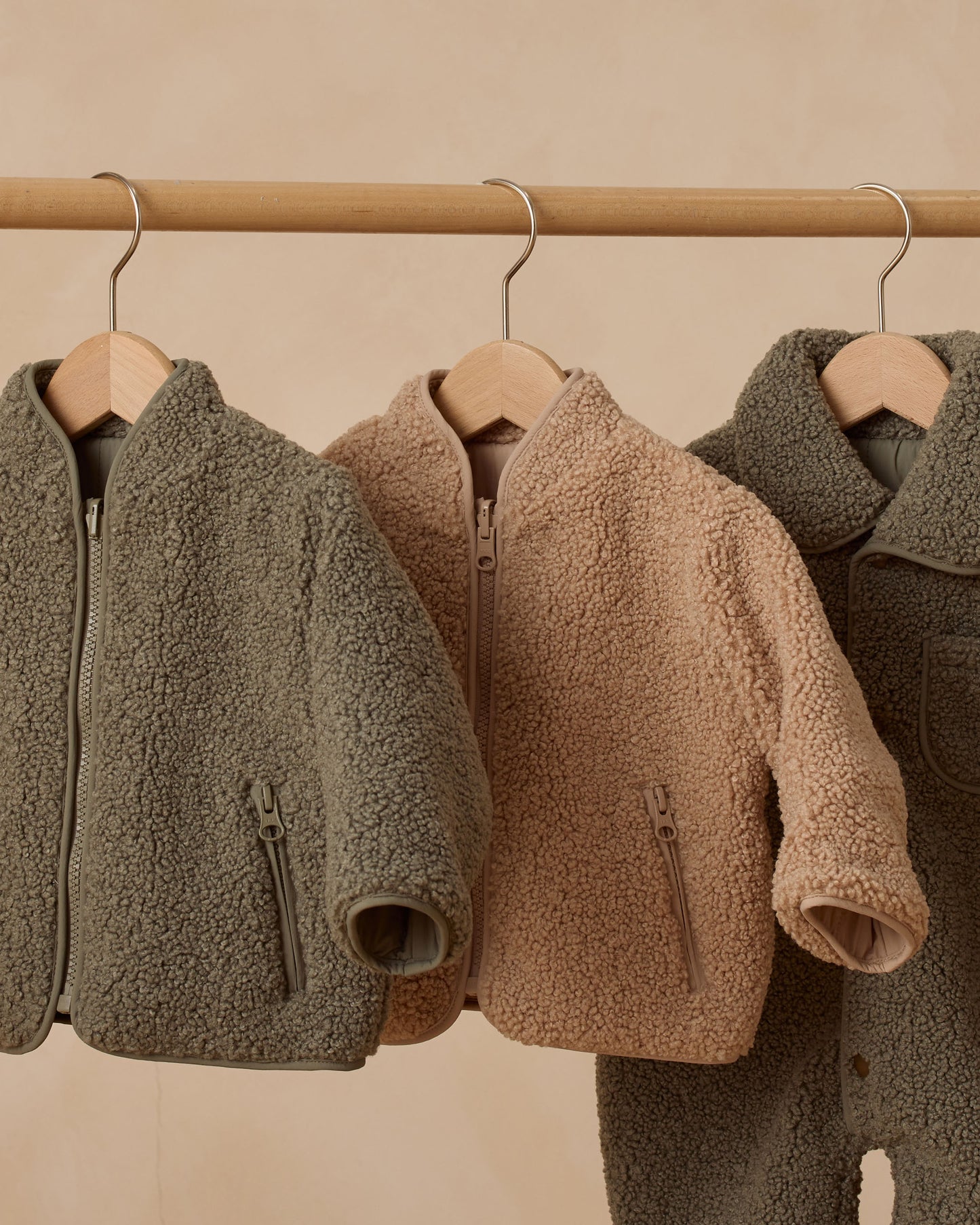 Shearling Zip Jacket || Oat - Rylee + Cru | Kids Clothes | Trendy Baby Clothes | Modern Infant Outfits |