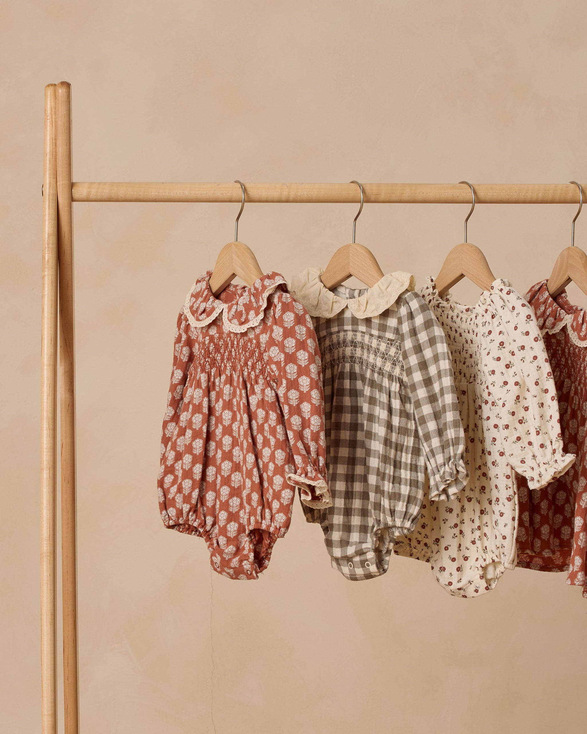 Callie Romper || Forest Check - Rylee + Cru | Kids Clothes | Trendy Baby Clothes | Modern Infant Outfits |