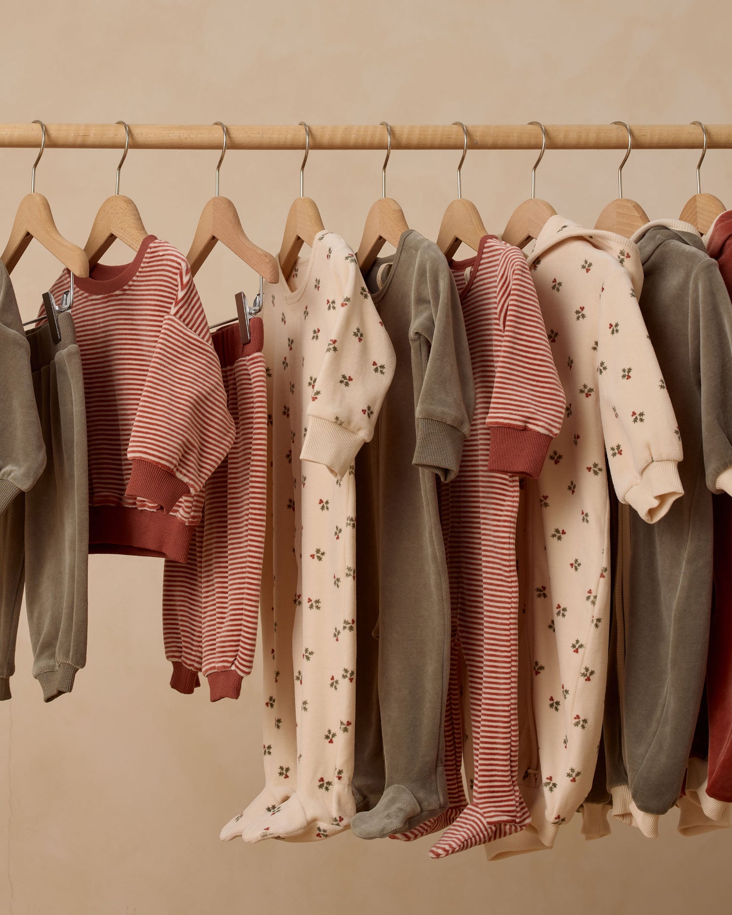 Velour Zip Jumpsuit || Holly Berry - Rylee + Cru | Kids Clothes | Trendy Baby Clothes | Modern Infant Outfits |