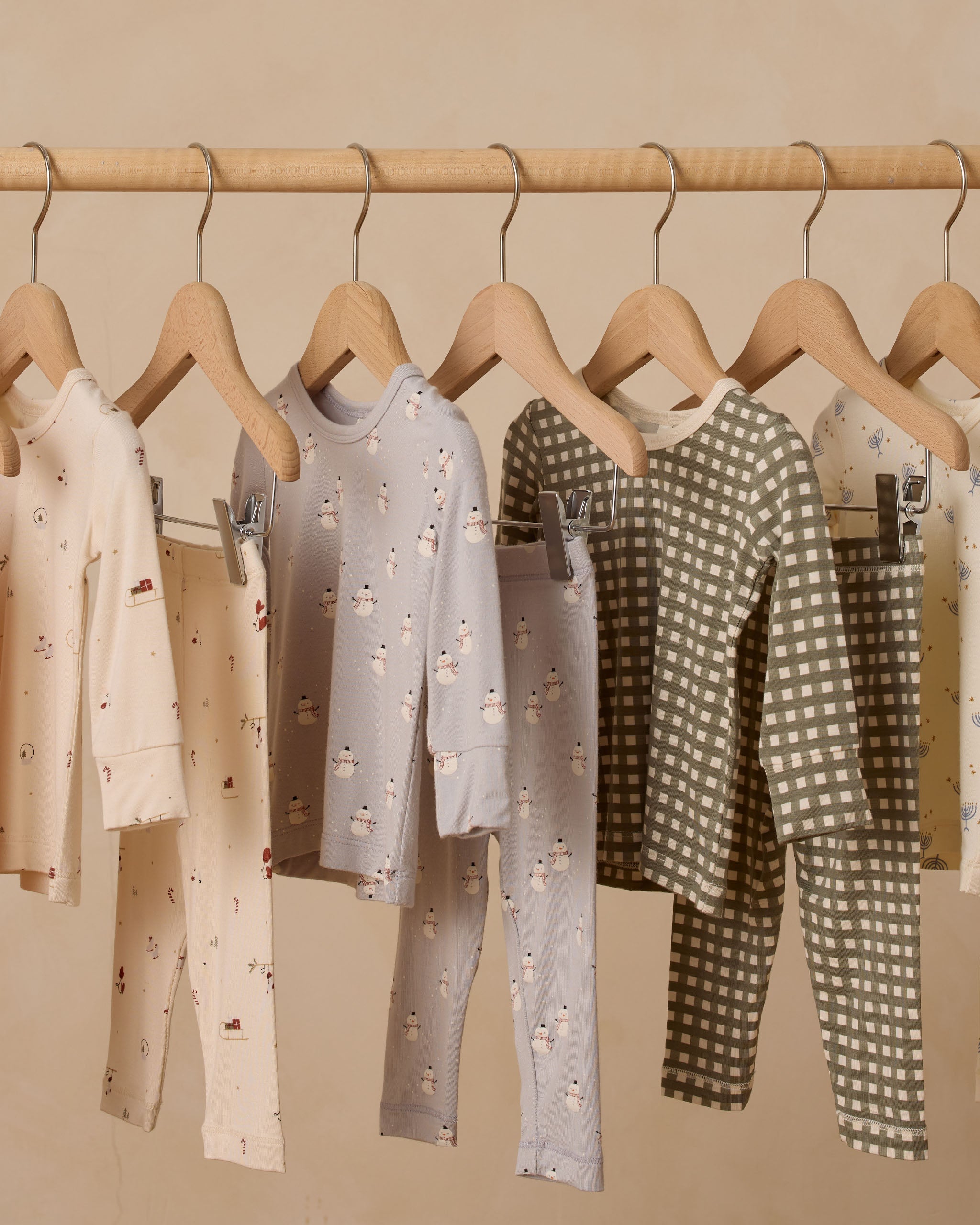 Bamboo Pajama Set || Forest Check - Rylee + Cru | Kids Clothes | Trendy Baby Clothes | Modern Infant Outfits |