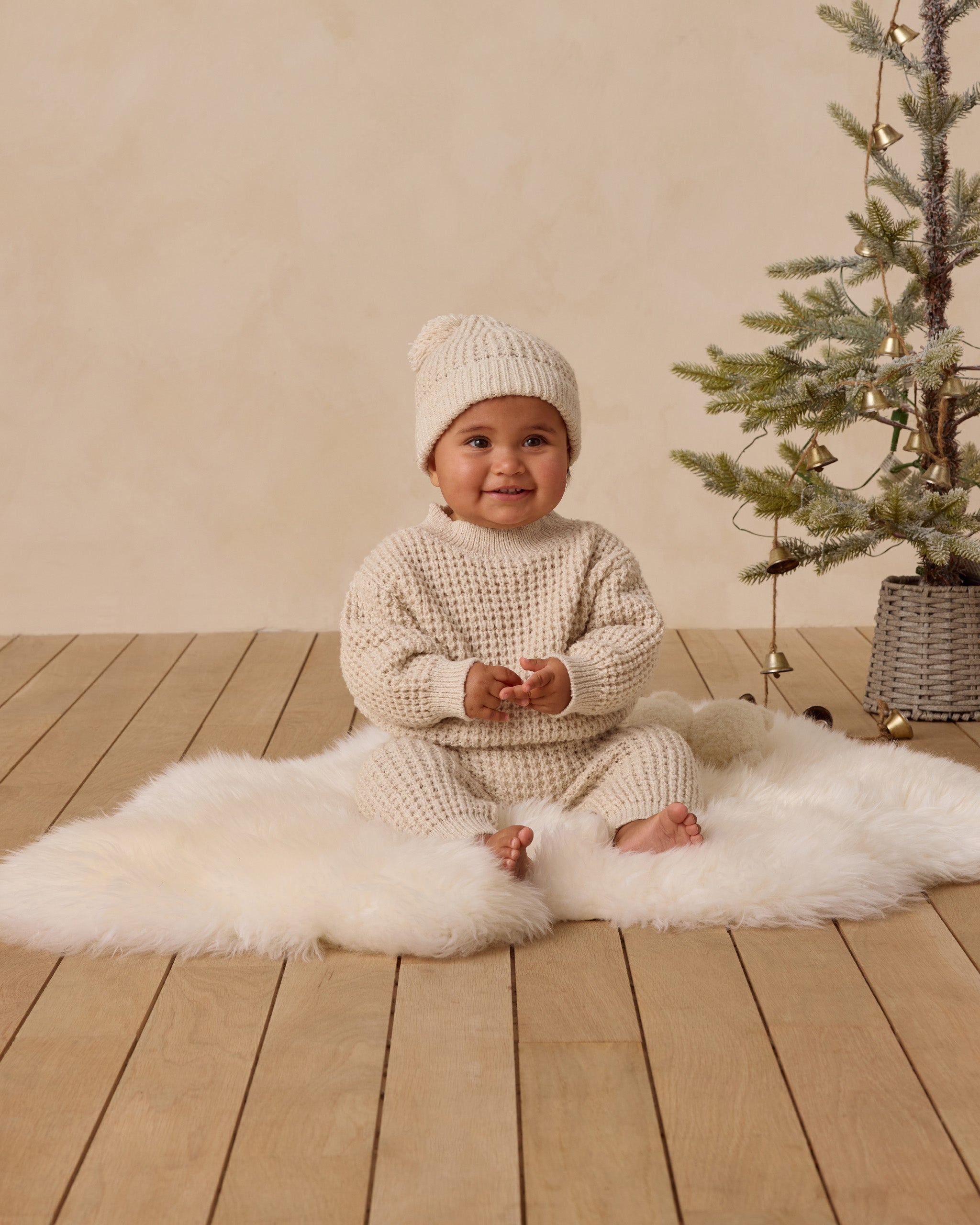 Chunky Knit Pant || Natural - Rylee + Cru | Kids Clothes | Trendy Baby Clothes | Modern Infant Outfits |