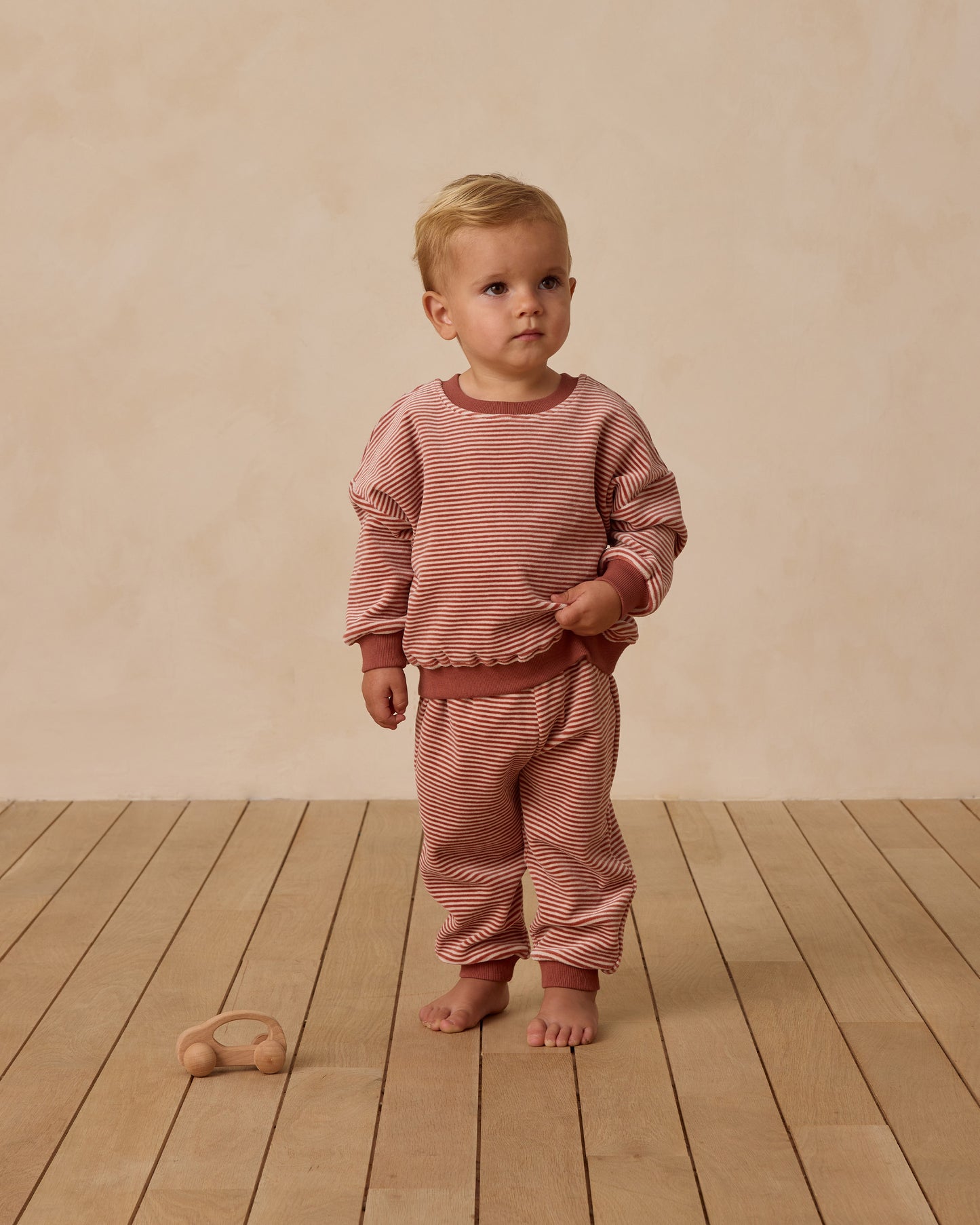 Velour Relaxed Sweatpant || Candy Stripe - Rylee + Cru | Kids Clothes | Trendy Baby Clothes | Modern Infant Outfits |