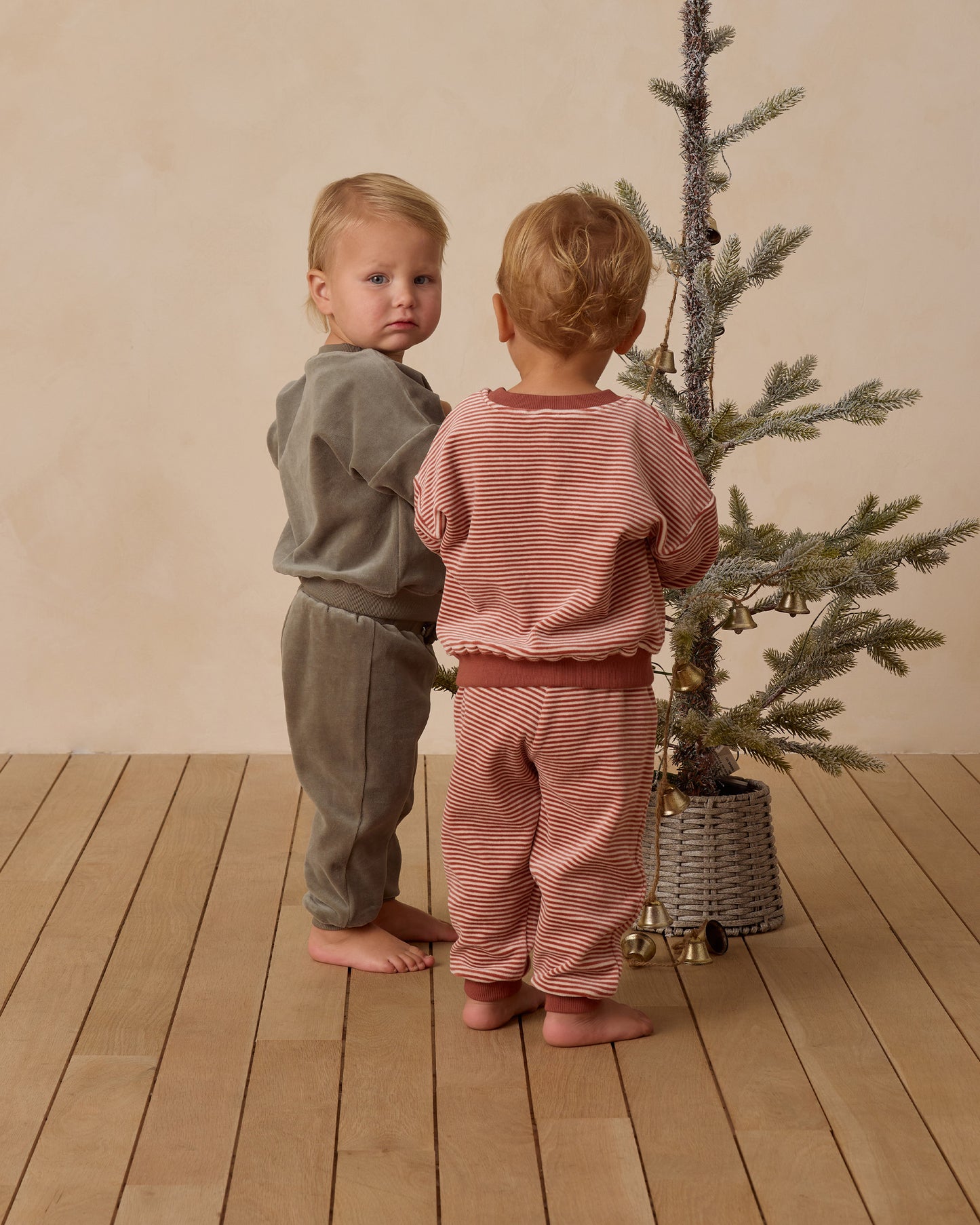 Velour Relaxed Sweatshirt || Candy Stripe - Rylee + Cru | Kids Clothes | Trendy Baby Clothes | Modern Infant Outfits |