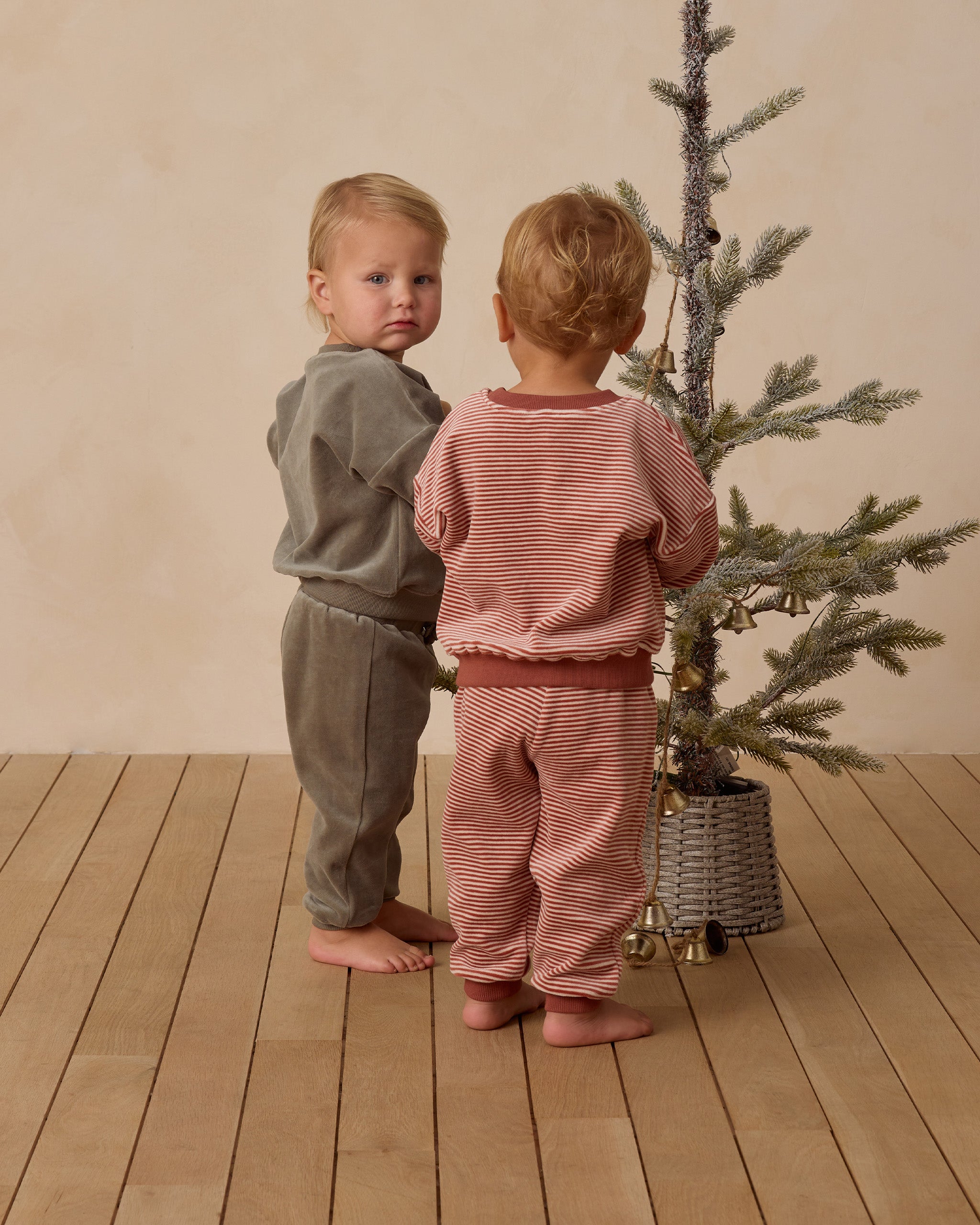 Velour Relaxed Sweatshirt || Candy Stripe - Rylee + Cru | Kids Clothes | Trendy Baby Clothes | Modern Infant Outfits |