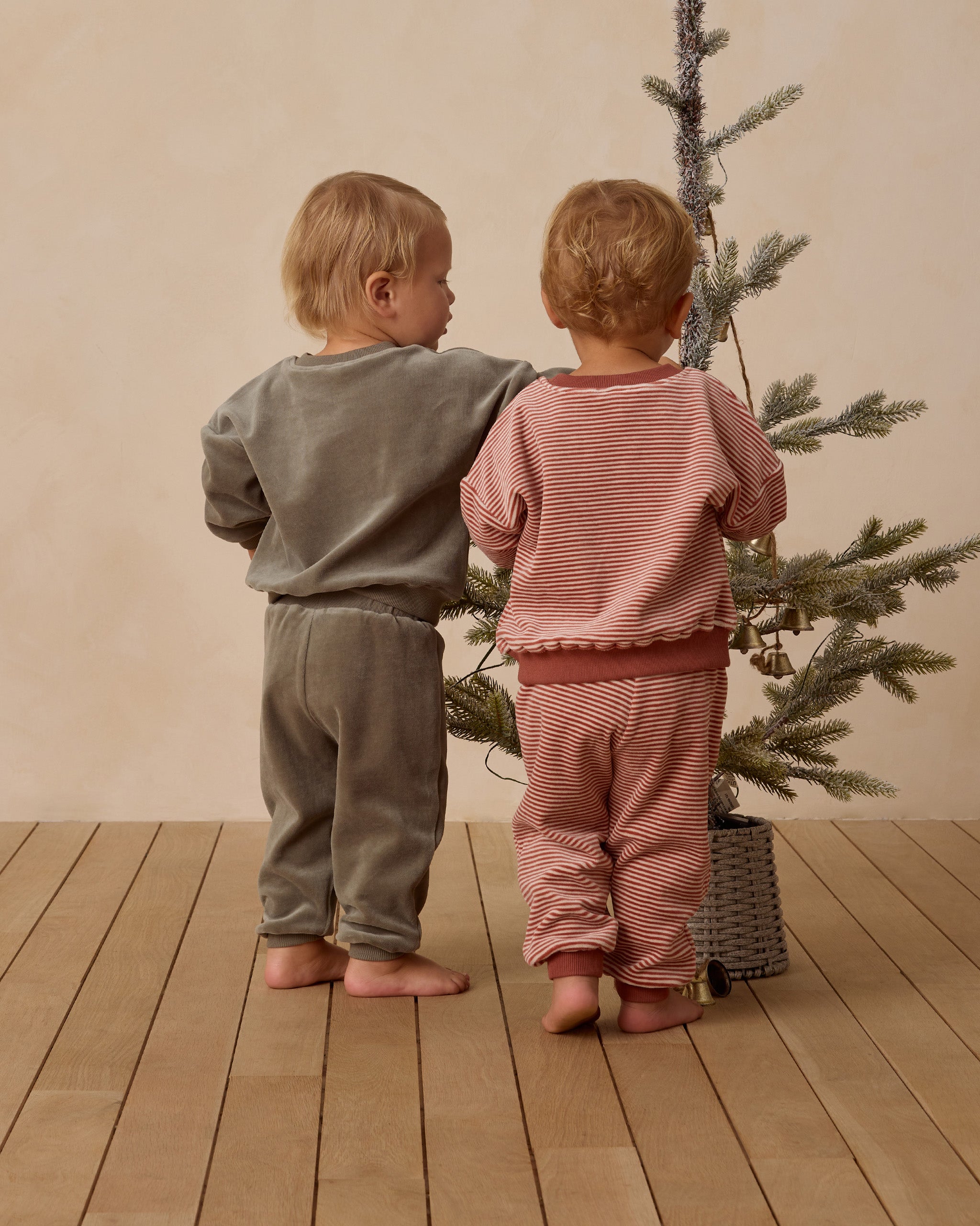 Velour Relaxed Sweatpant || Forest - Rylee + Cru | Kids Clothes | Trendy Baby Clothes | Modern Infant Outfits |