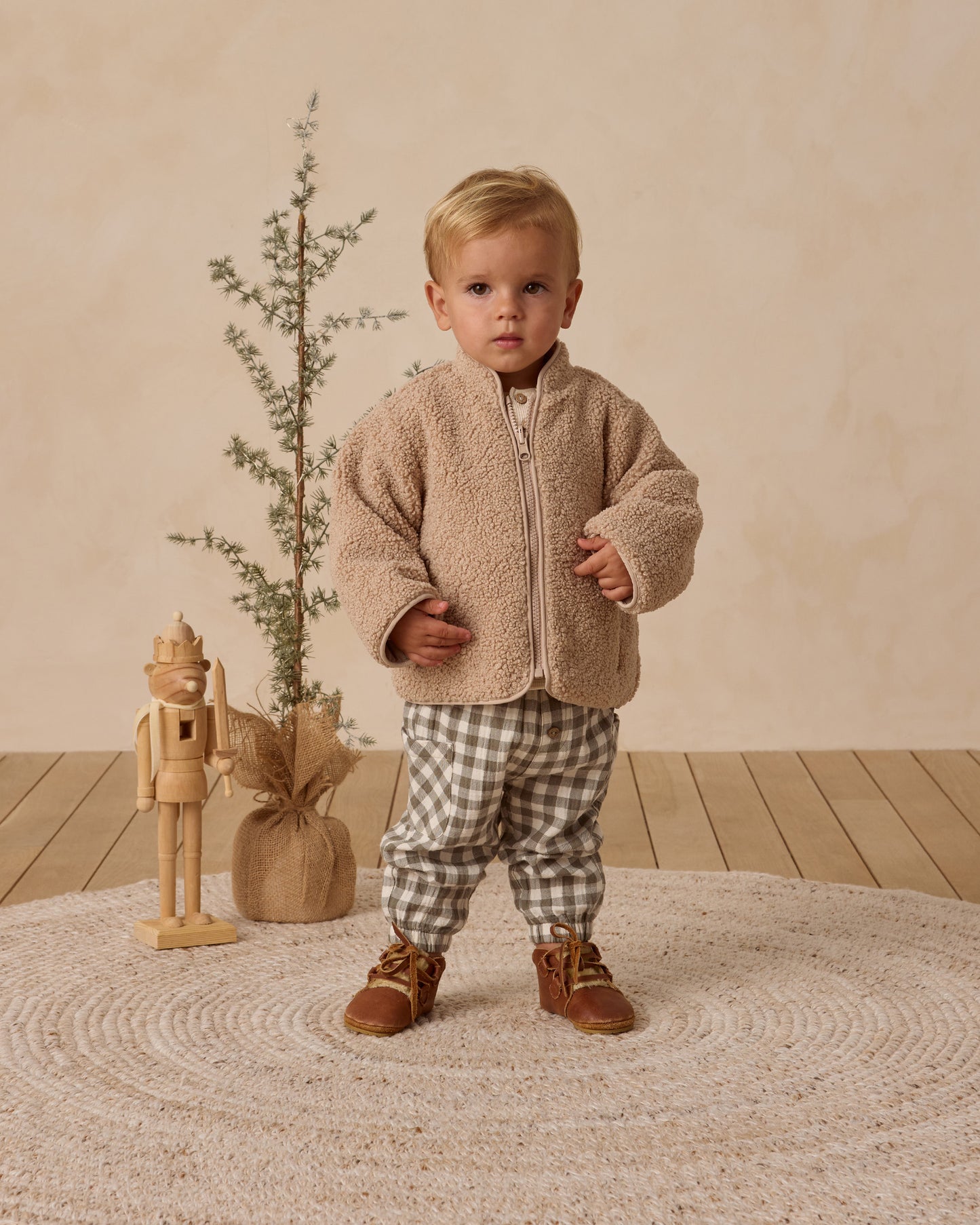 Shearling Zip Jacket || Oat - Rylee + Cru | Kids Clothes | Trendy Baby Clothes | Modern Infant Outfits |