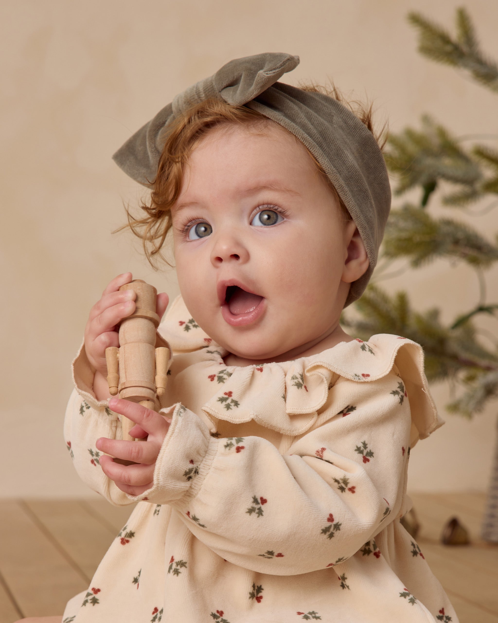 Velour Bow Headband || Forest - Rylee + Cru | Kids Clothes | Trendy Baby Clothes | Modern Infant Outfits |