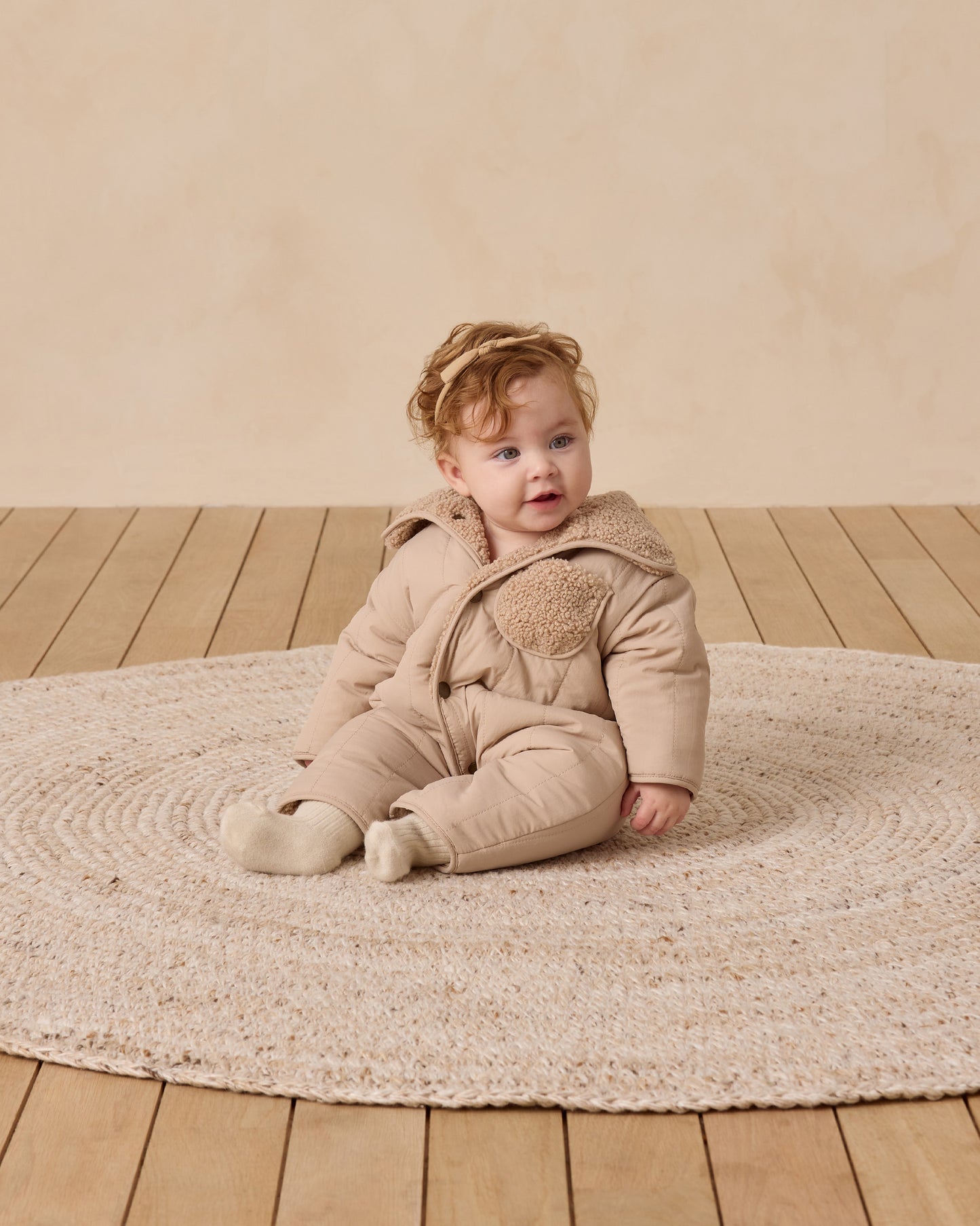 Shearling Jumpsuit || Oat - Rylee + Cru | Kids Clothes | Trendy Baby Clothes | Modern Infant Outfits |
