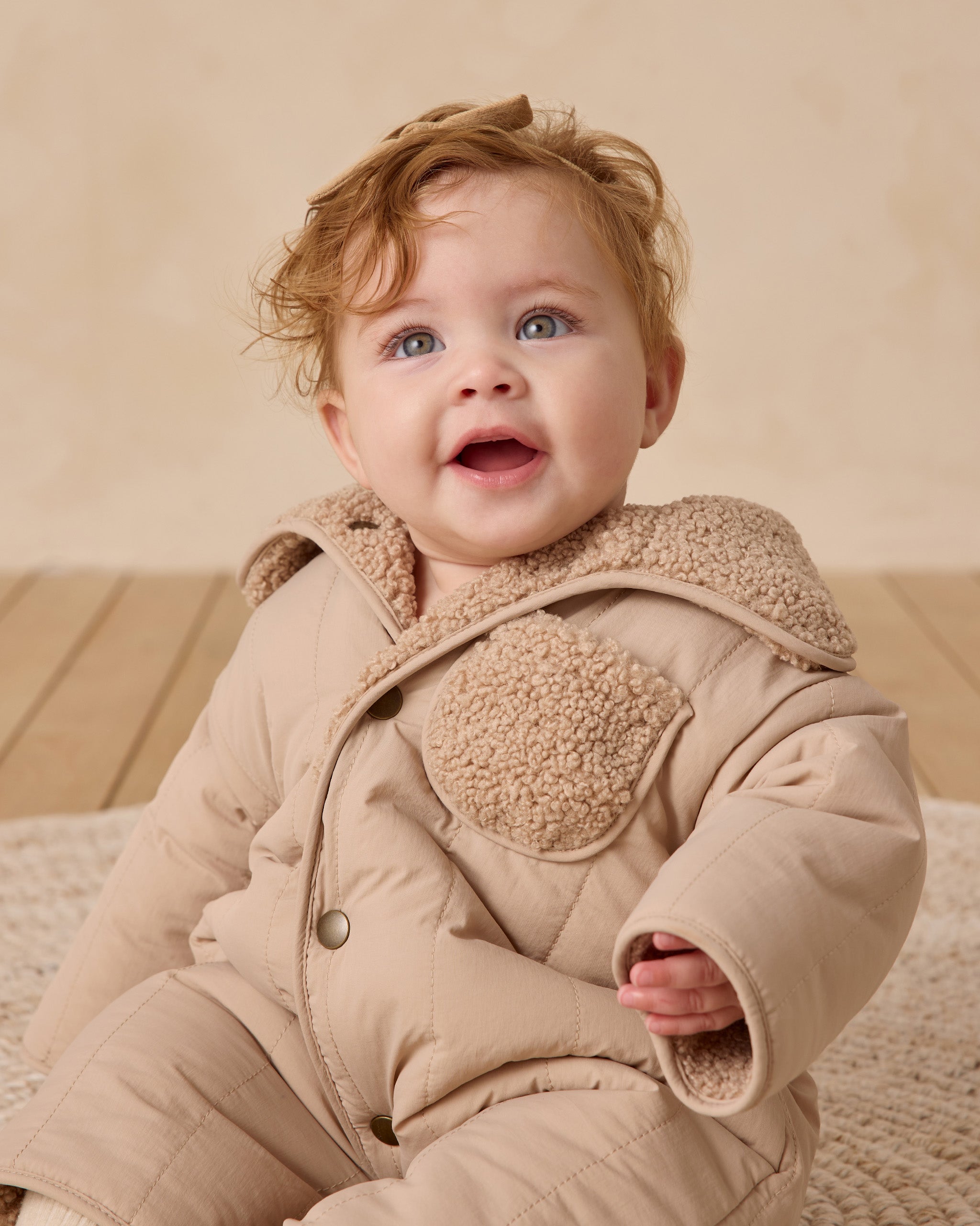 Shearling Jumpsuit Oat – Quincy Mae