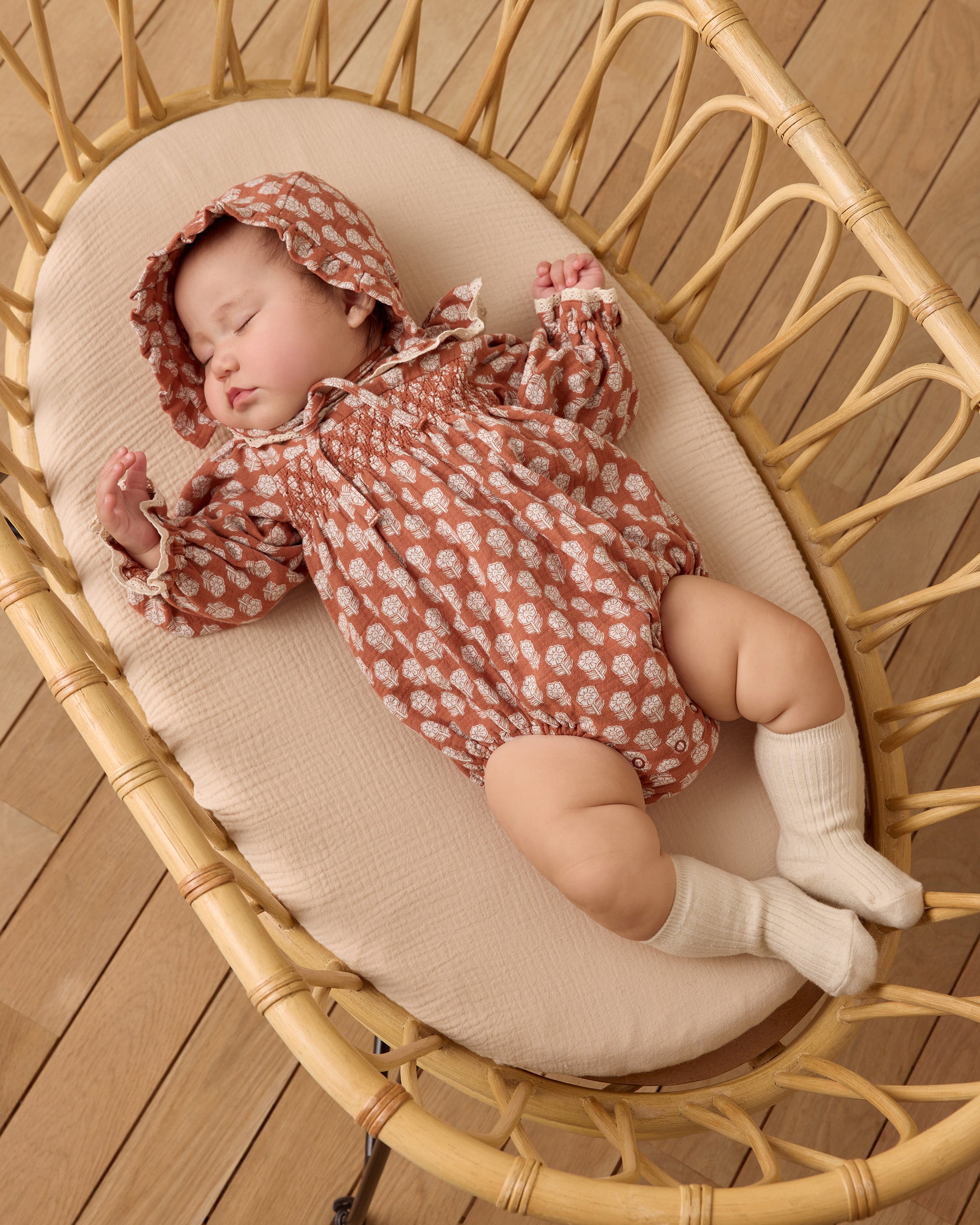 Callie Romper || Holiday Fleur - Rylee + Cru | Kids Clothes | Trendy Baby Clothes | Modern Infant Outfits |