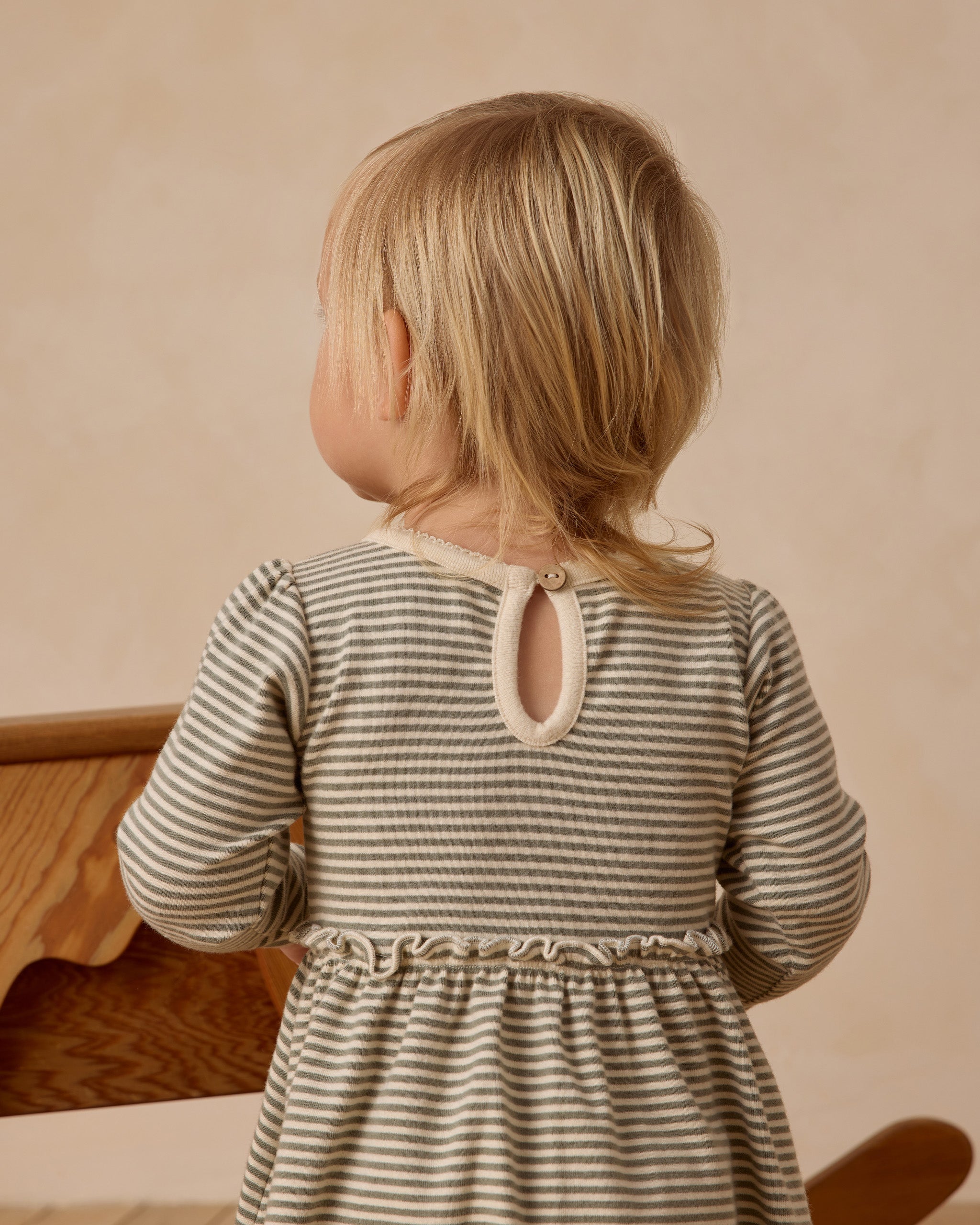 Alda Dress || Forest Stripe - Rylee + Cru | Kids Clothes | Trendy Baby Clothes | Modern Infant Outfits |