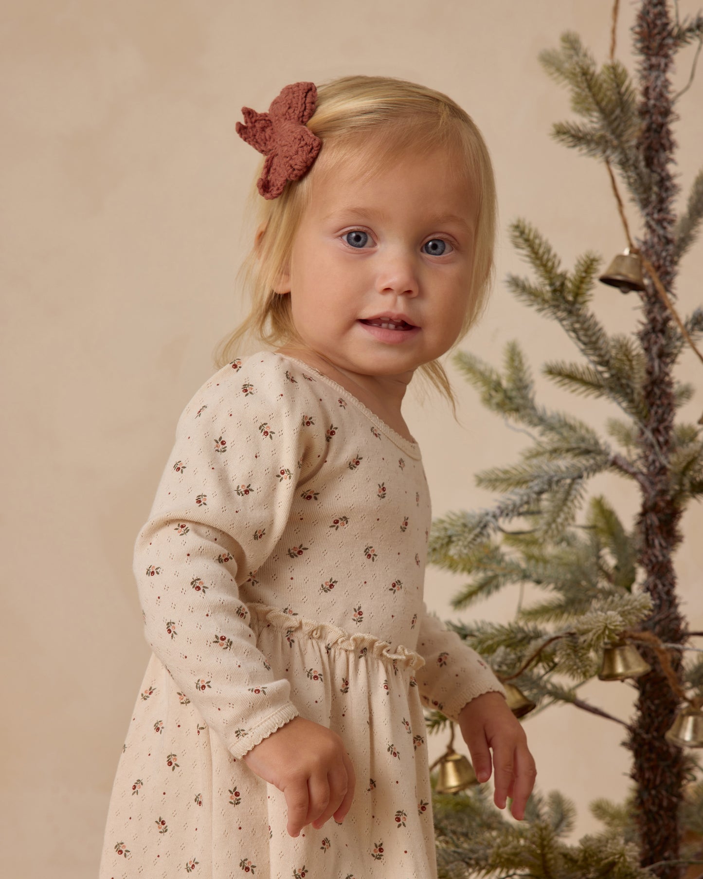 Crochet Bow || Cranberry - Rylee + Cru | Kids Clothes | Trendy Baby Clothes | Modern Infant Outfits |