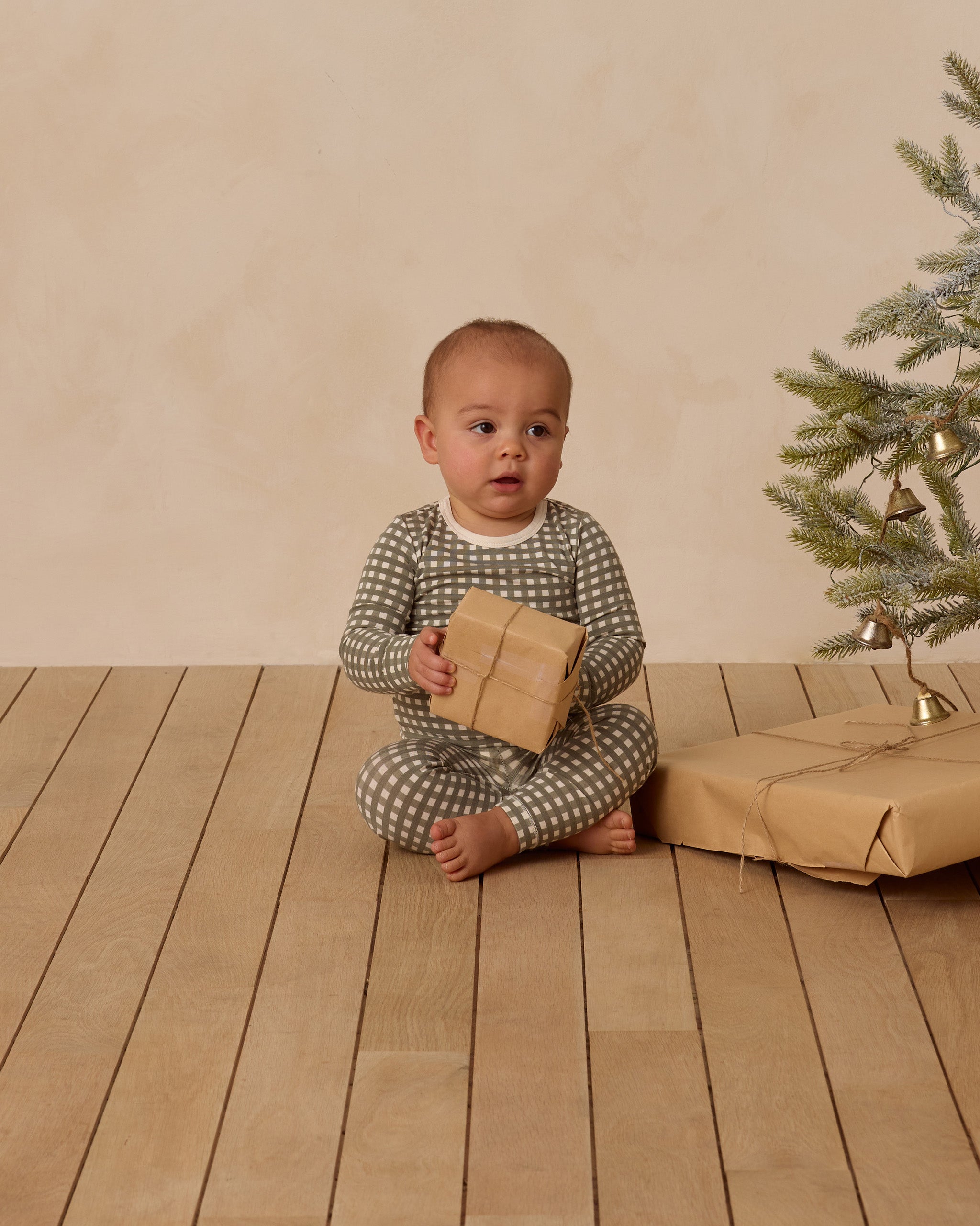 Bamboo Pajama Set || Forest Check - Rylee + Cru | Kids Clothes | Trendy Baby Clothes | Modern Infant Outfits |