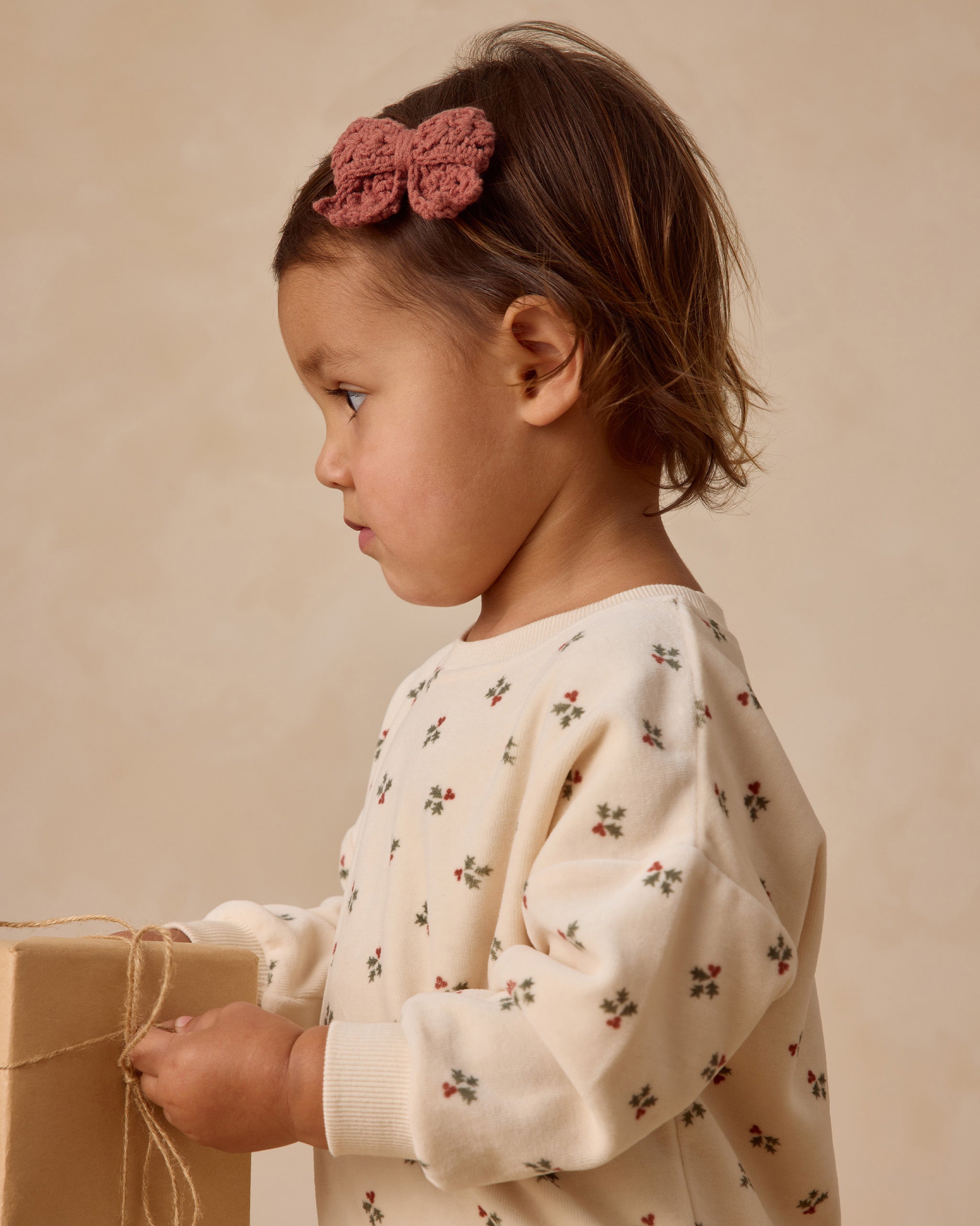 Crochet Bow || Cranberry - Rylee + Cru | Kids Clothes | Trendy Baby Clothes | Modern Infant Outfits |