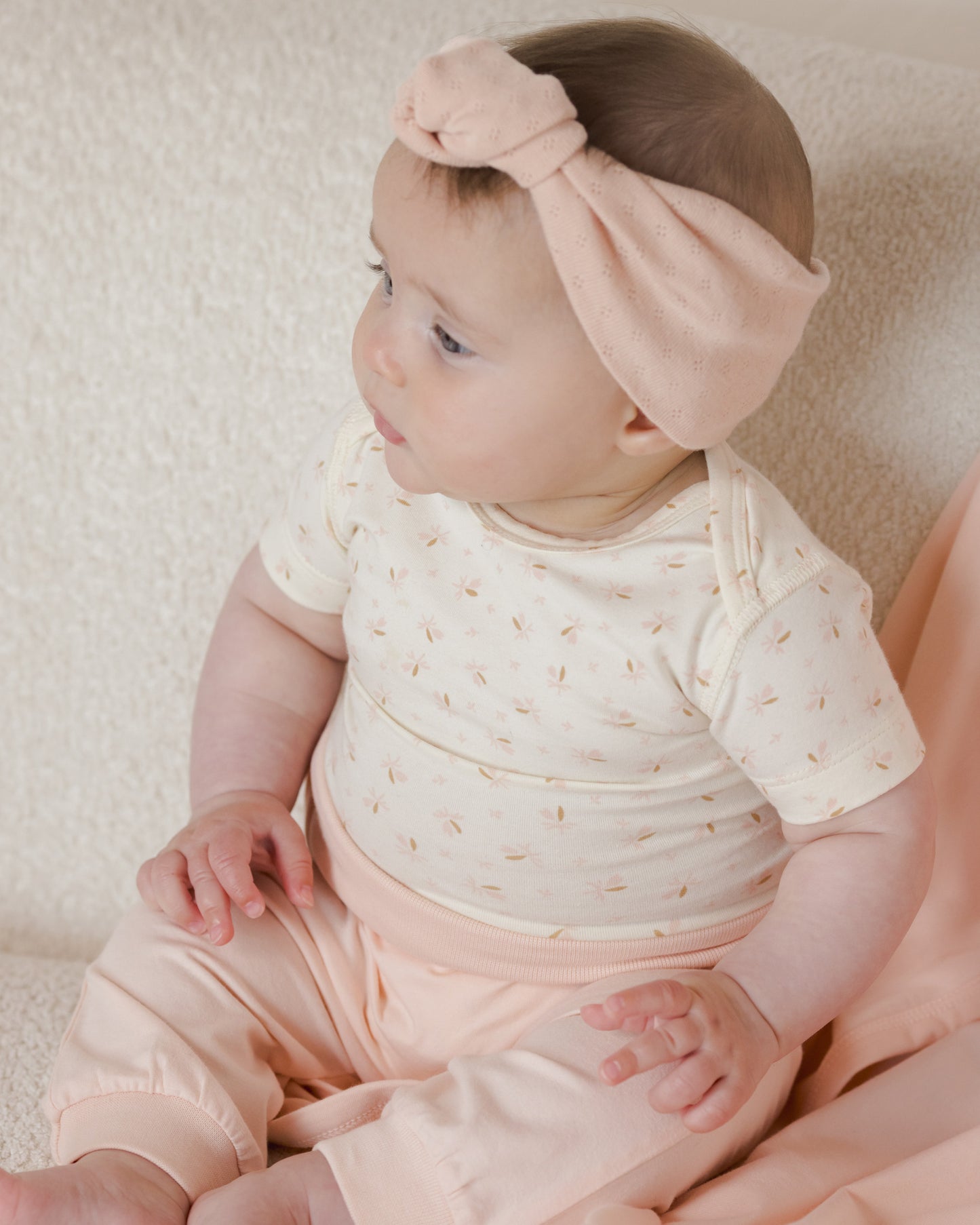 Cotton Baby Pant || Petal - Rylee + Cru | Kids Clothes | Trendy Baby Clothes | Modern Infant Outfits |