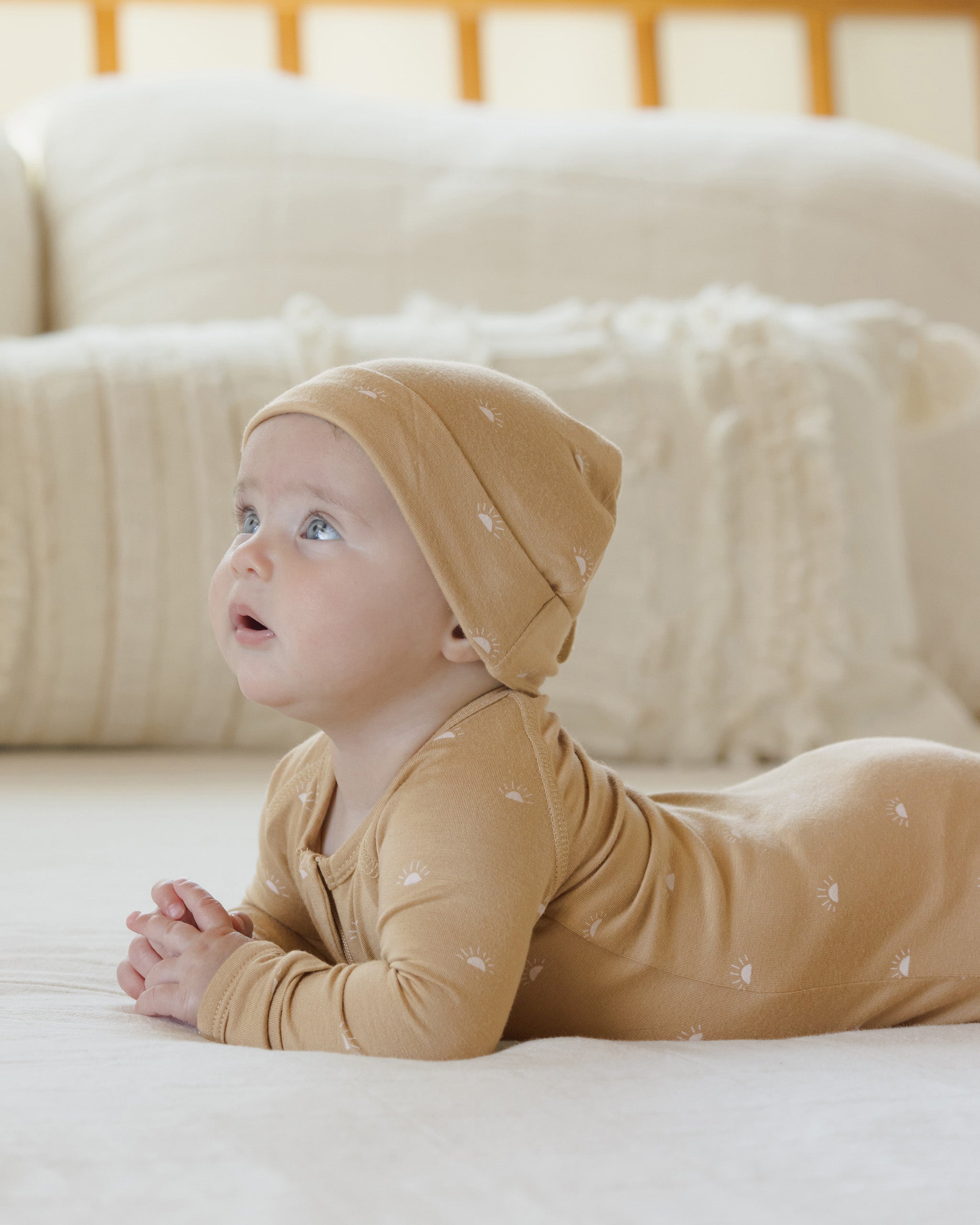 Knotted Baby Hat || Suns - Rylee + Cru | Kids Clothes | Trendy Baby Clothes | Modern Infant Outfits |