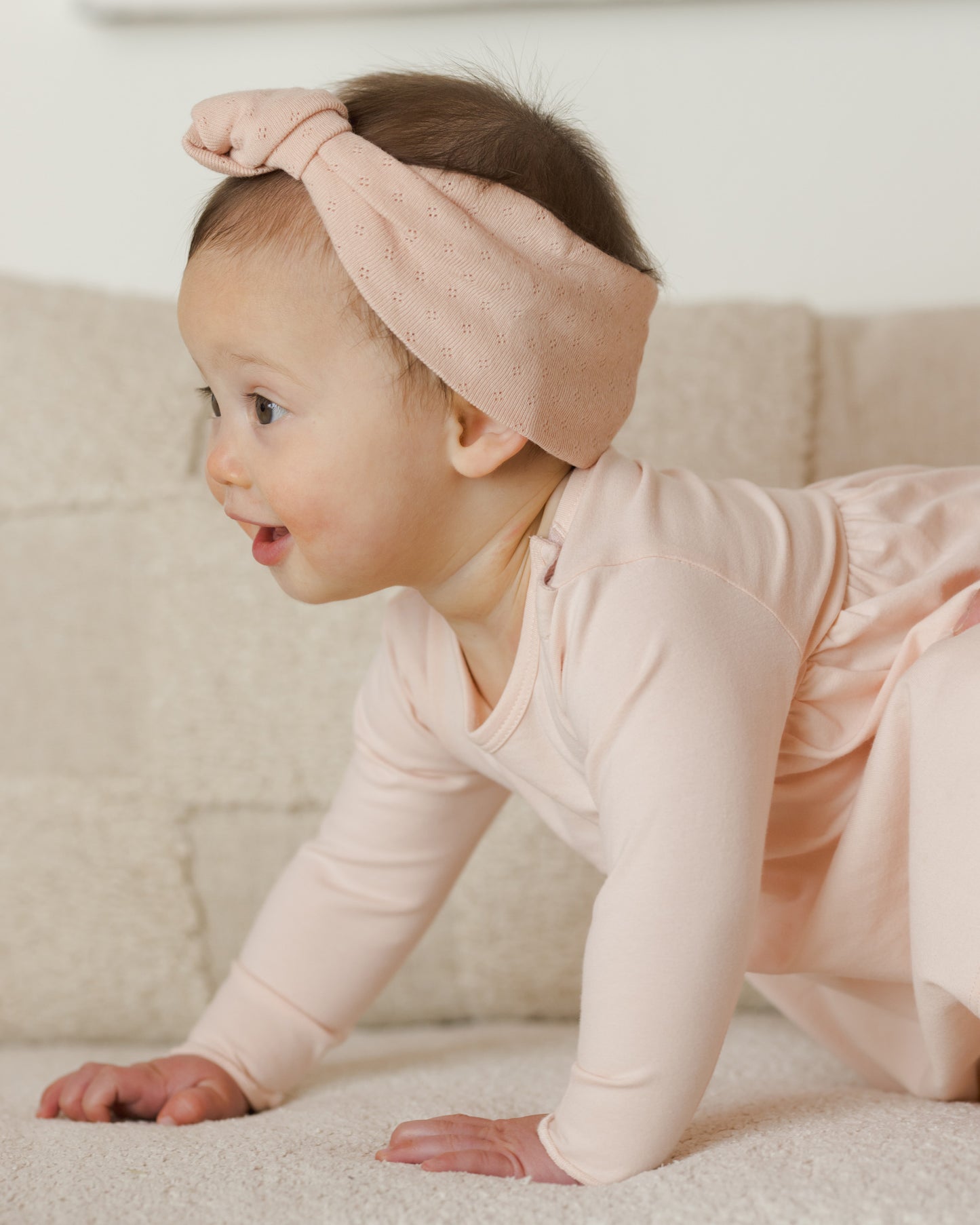 Longsleeve Baby Dress || Petal - Rylee + Cru | Kids Clothes | Trendy Baby Clothes | Modern Infant Outfits |