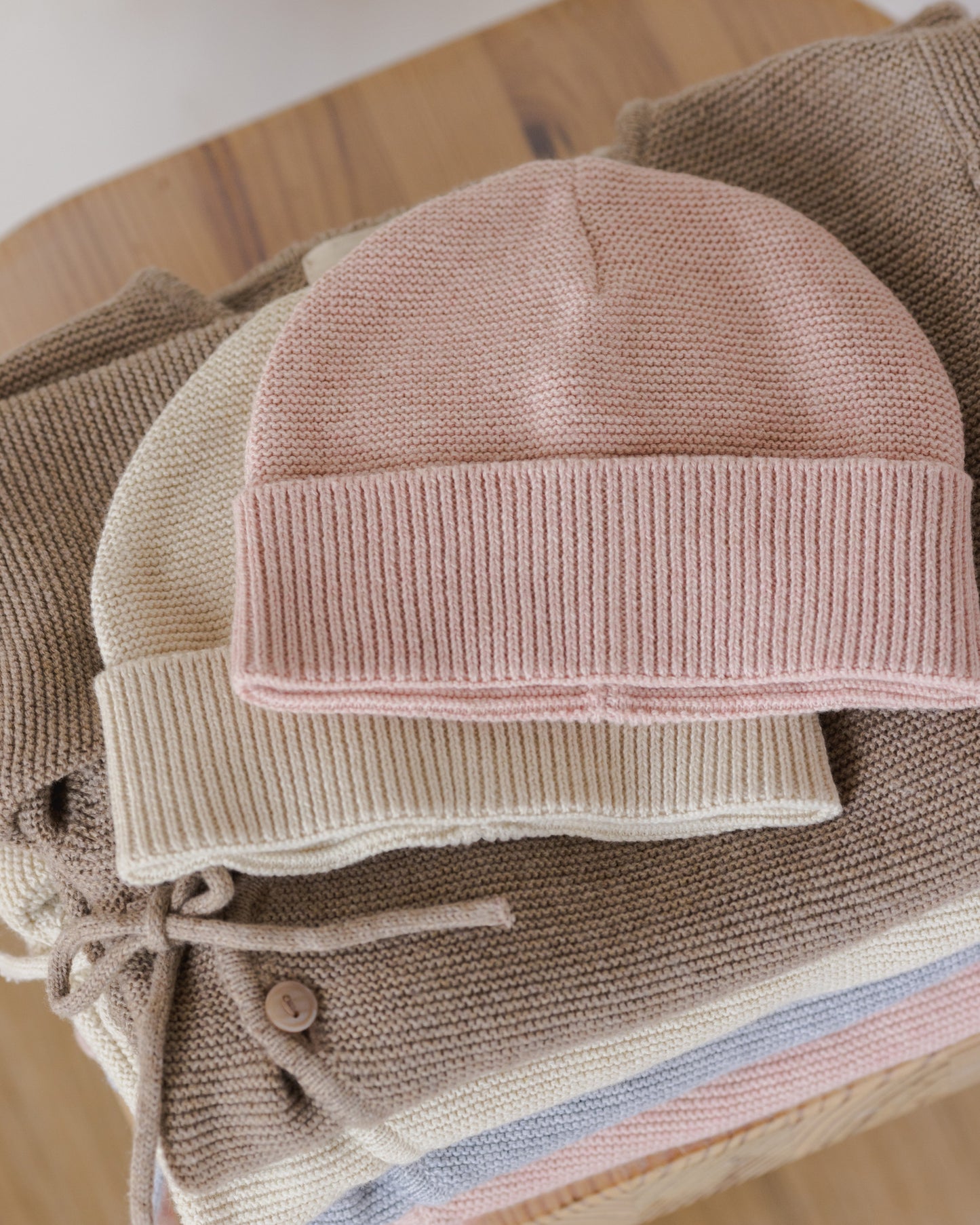 Baby Beanie || Heathered Rose - Rylee + Cru | Kids Clothes | Trendy Baby Clothes | Modern Infant Outfits |
