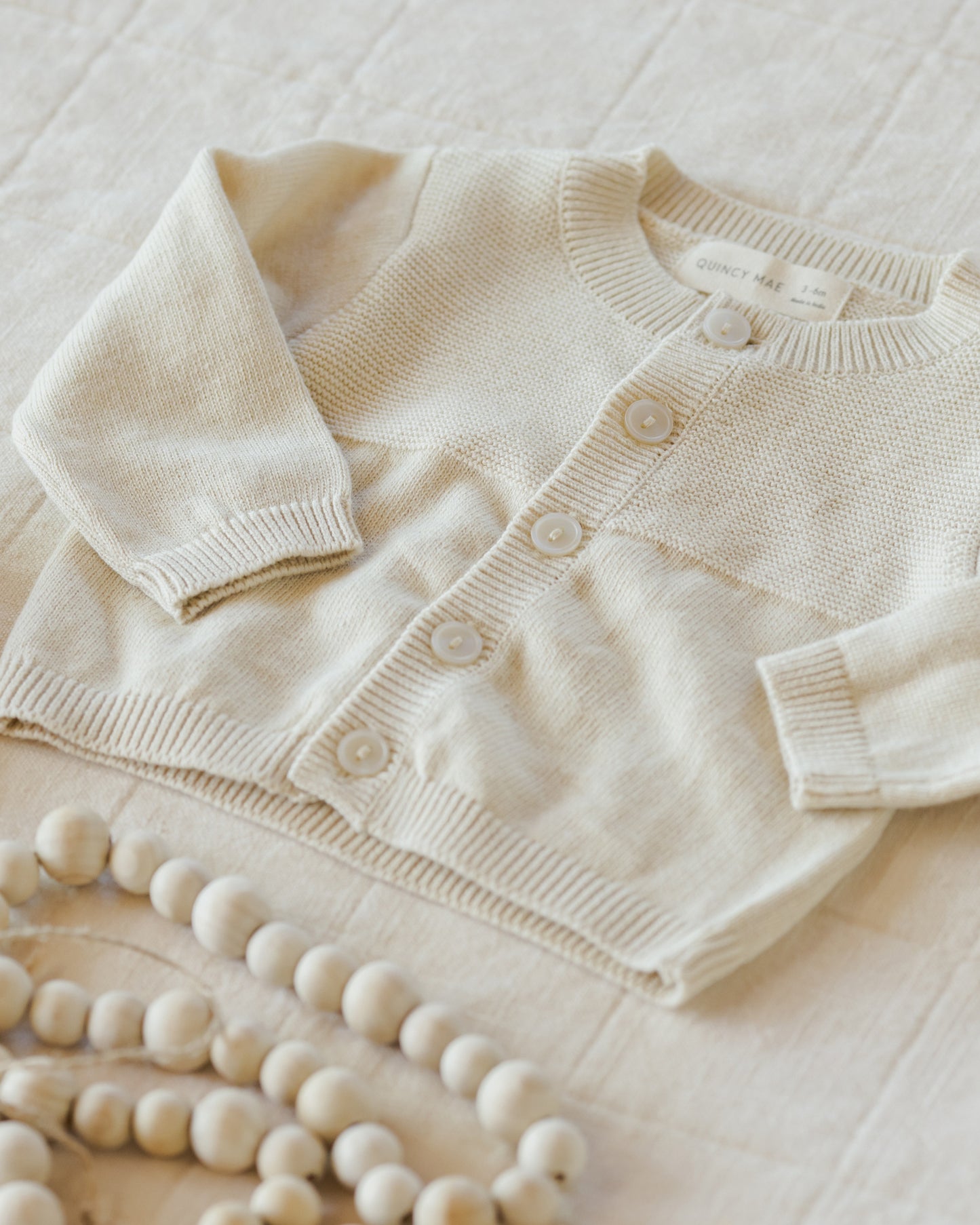 Knit Cardigan || Heathered Natural - Rylee + Cru | Kids Clothes | Trendy Baby Clothes | Modern Infant Outfits |