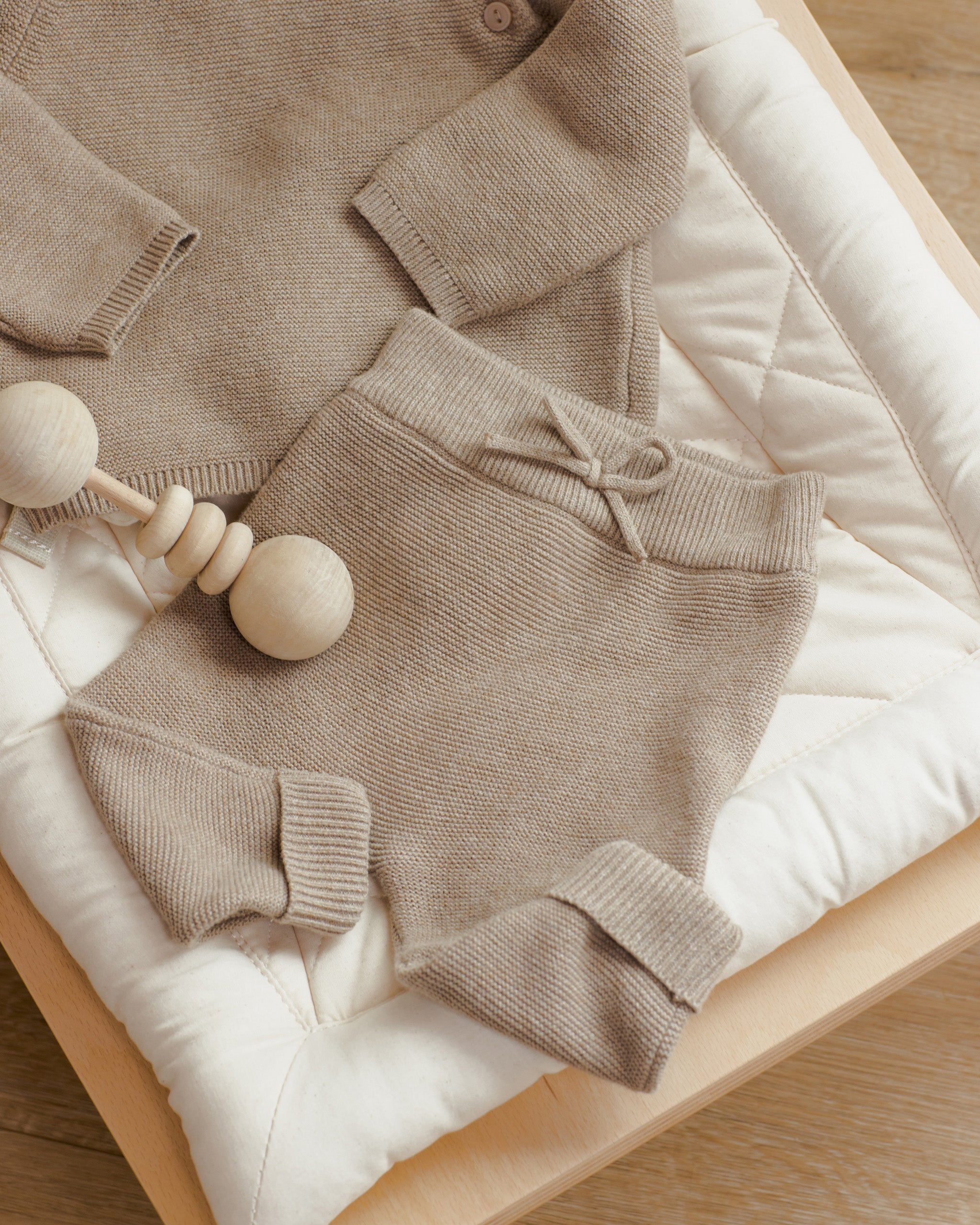 Knit Pant || Heathered Mocha - Rylee + Cru | Kids Clothes | Trendy Baby Clothes | Modern Infant Outfits |