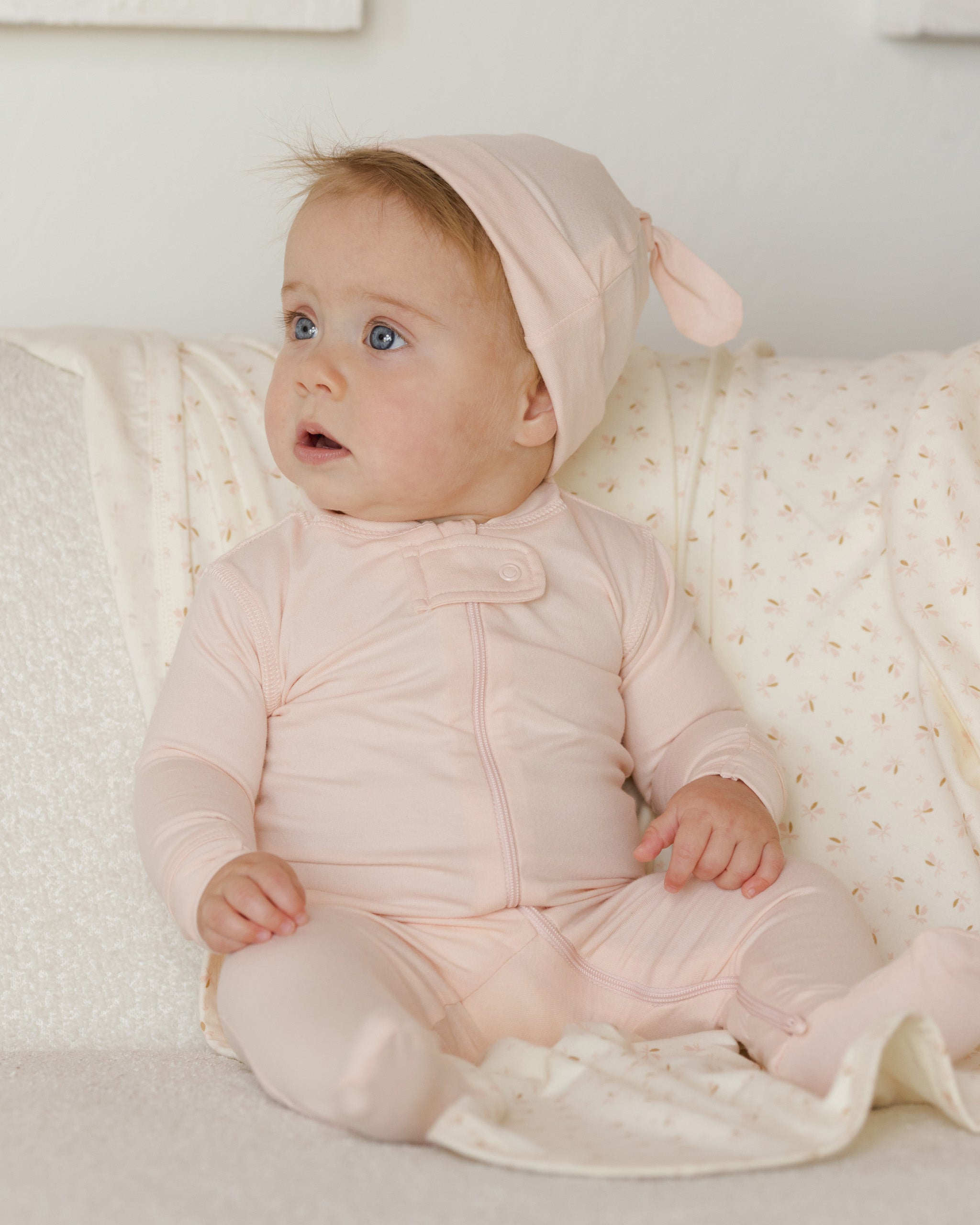 Zip Longsleeve Sleeper Footie Petal – Quincy Mae