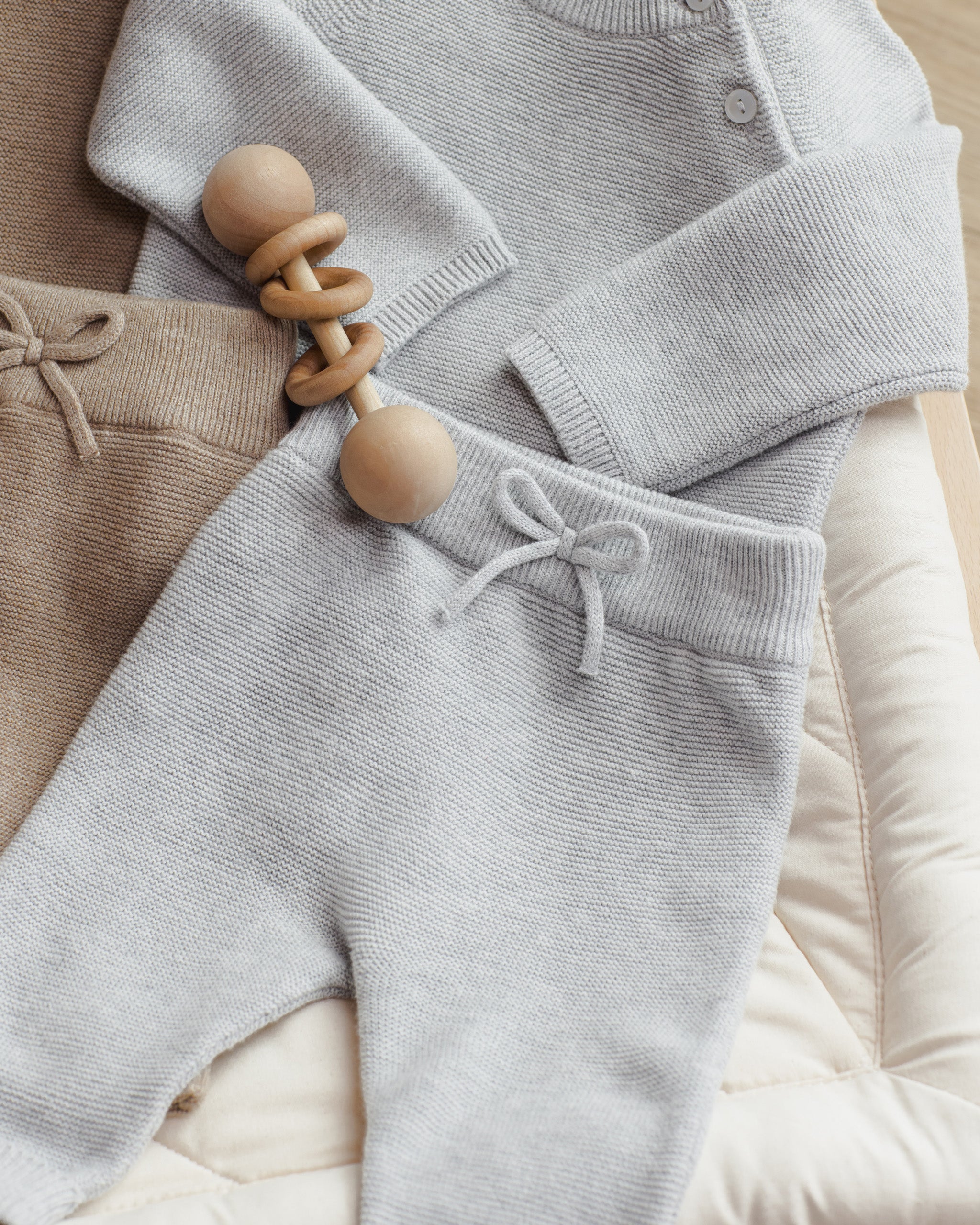 Knit Pant Heathered Dusty Blue – Quincy Mae