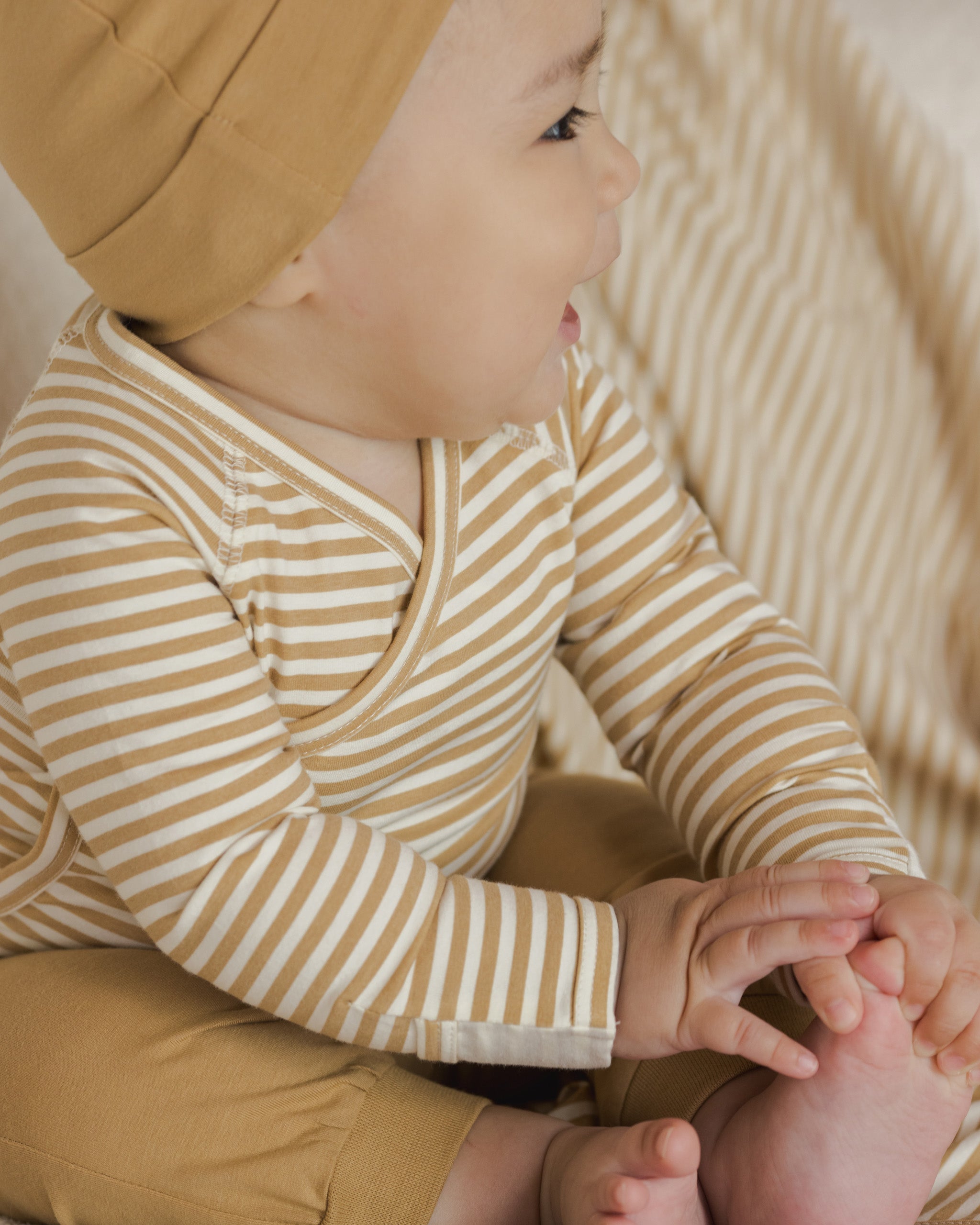 Baby Swaddle || Honey Stripe - Rylee + Cru | Kids Clothes | Trendy Baby Clothes | Modern Infant Outfits |