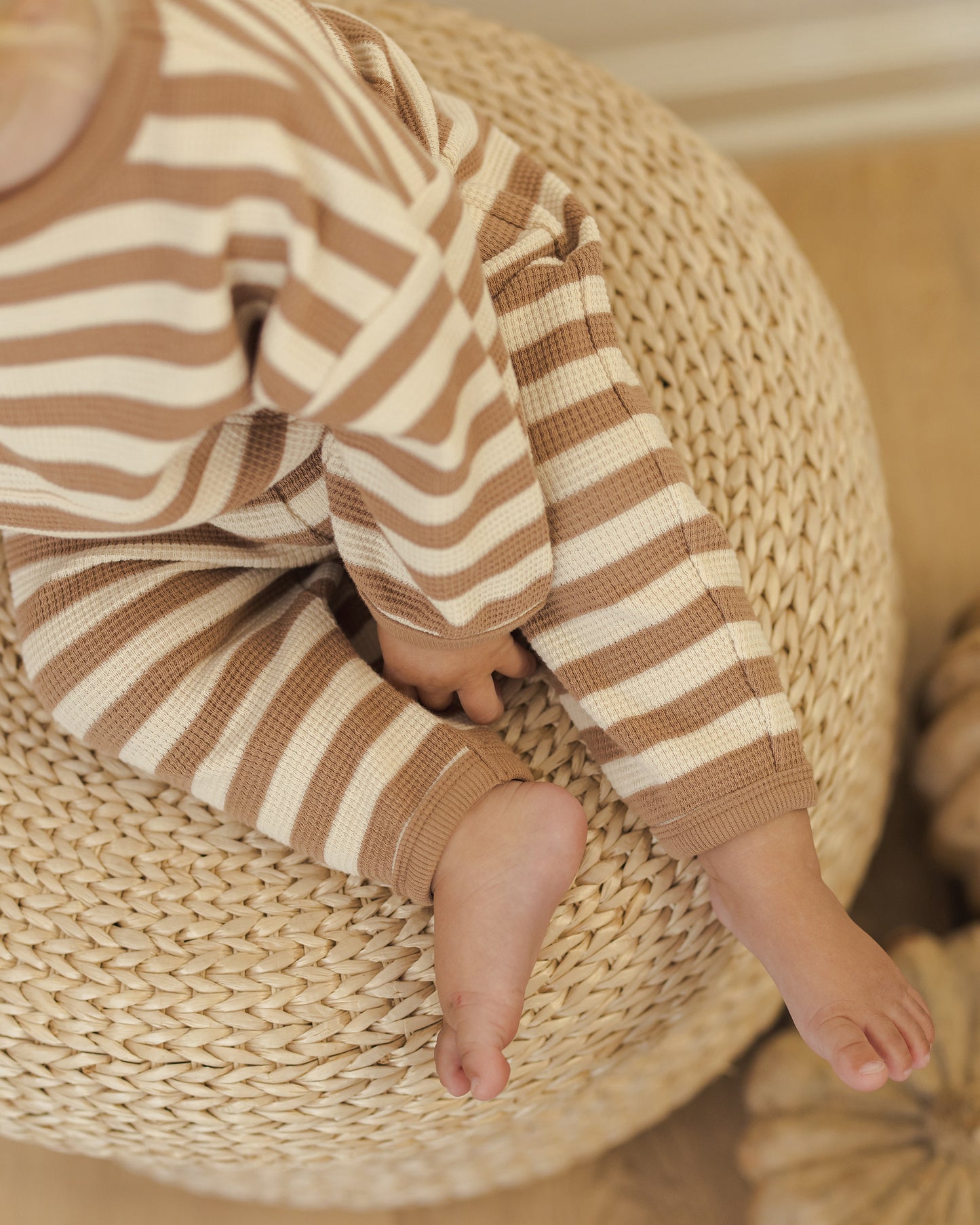 Waffle Slouch Set || Harvest Stripe - Rylee + Cru | Kids Clothes | Trendy Baby Clothes | Modern Infant Outfits |