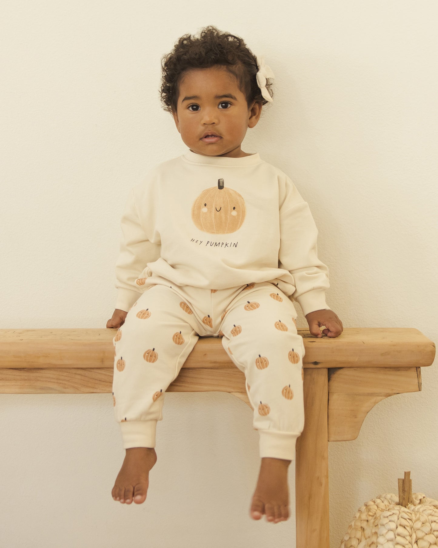 Relaxed Fleece Sweatshirt || Pumpkin - Rylee + Cru | Kids Clothes | Trendy Baby Clothes | Modern Infant Outfits |