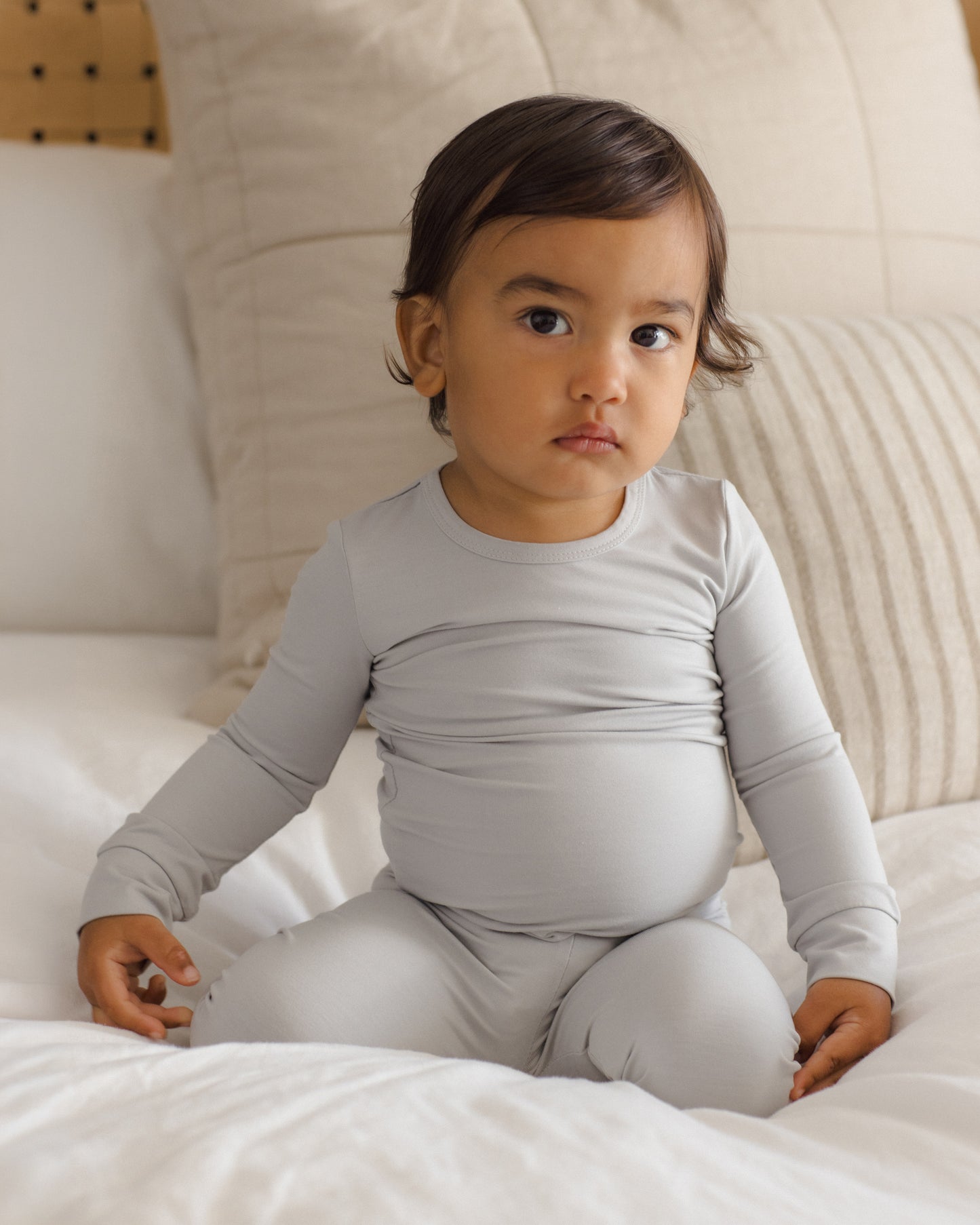 Bamboo Pajama Set Cloud - Rylee + Cru | Kids Clothes | Trendy Baby Clothes | Modern Infant Outfits |