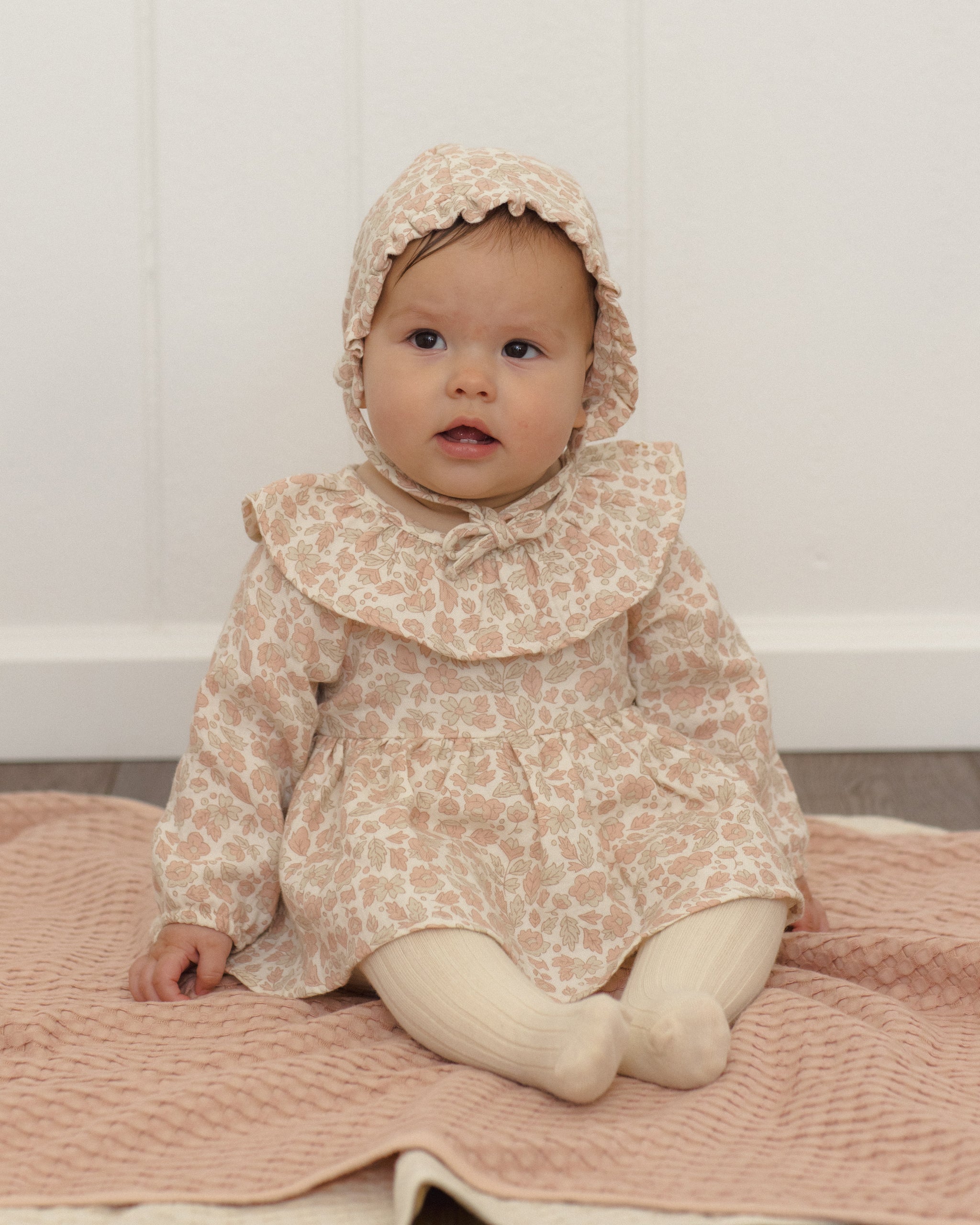 Thalia Romper Pink Blossom - Rylee + Cru | Kids Clothes | Trendy Baby Clothes | Modern Infant Outfits |