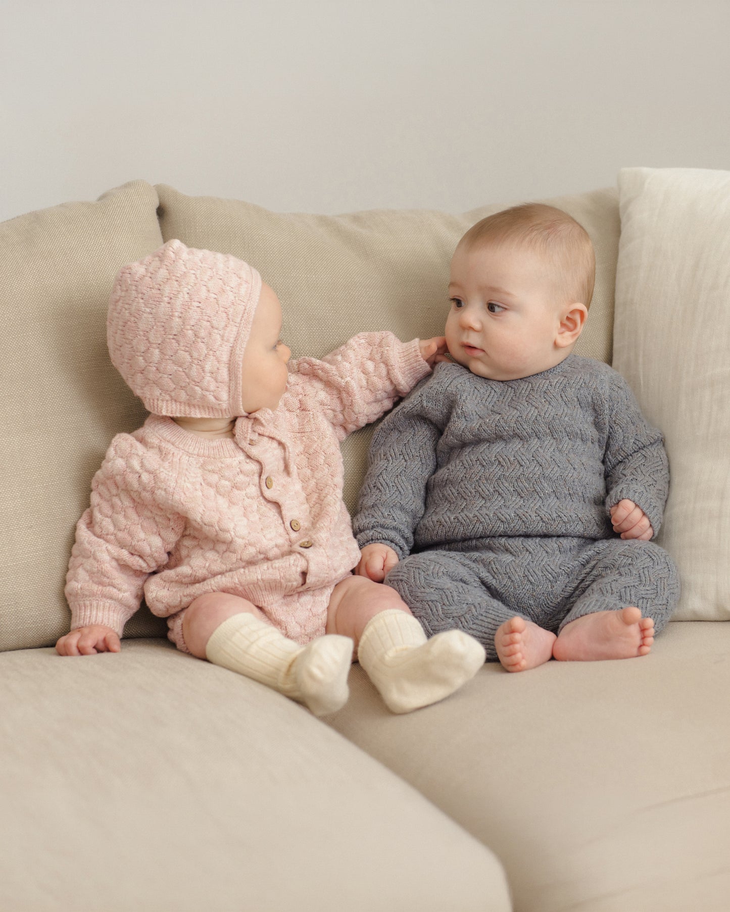 Knit Bloomer Dusty Rose Speckle - Rylee + Cru | Kids Clothes | Trendy Baby Clothes | Modern Infant Outfits |