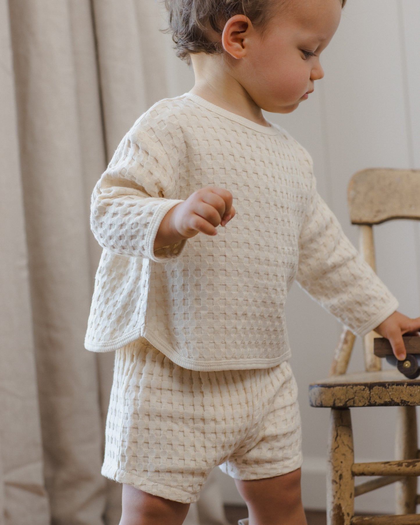 Flynn Set Natural - Rylee + Cru | Kids Clothes | Trendy Baby Clothes | Modern Infant Outfits |