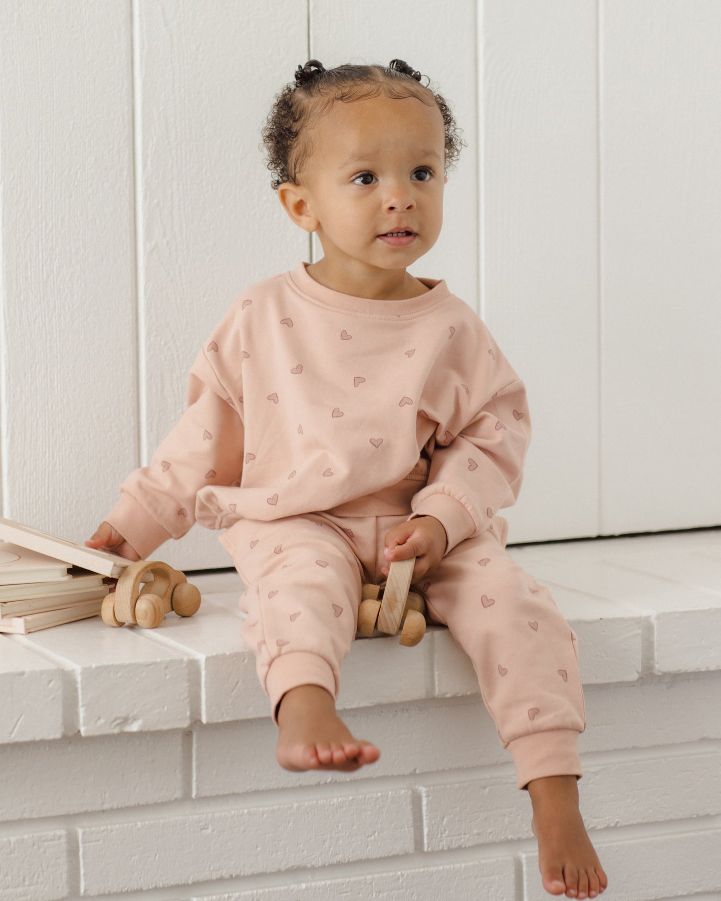 Relaxed Sweatpant Hearts - Rylee + Cru | Kids Clothes | Trendy Baby Clothes | Modern Infant Outfits |